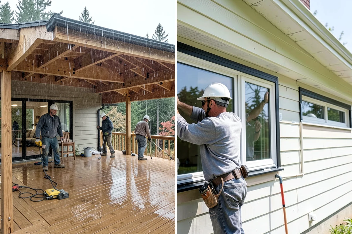 Carriage Garage Door Installation in Gig Harbor, Pierce County, WA - Confirm the opening and select the carriage door design