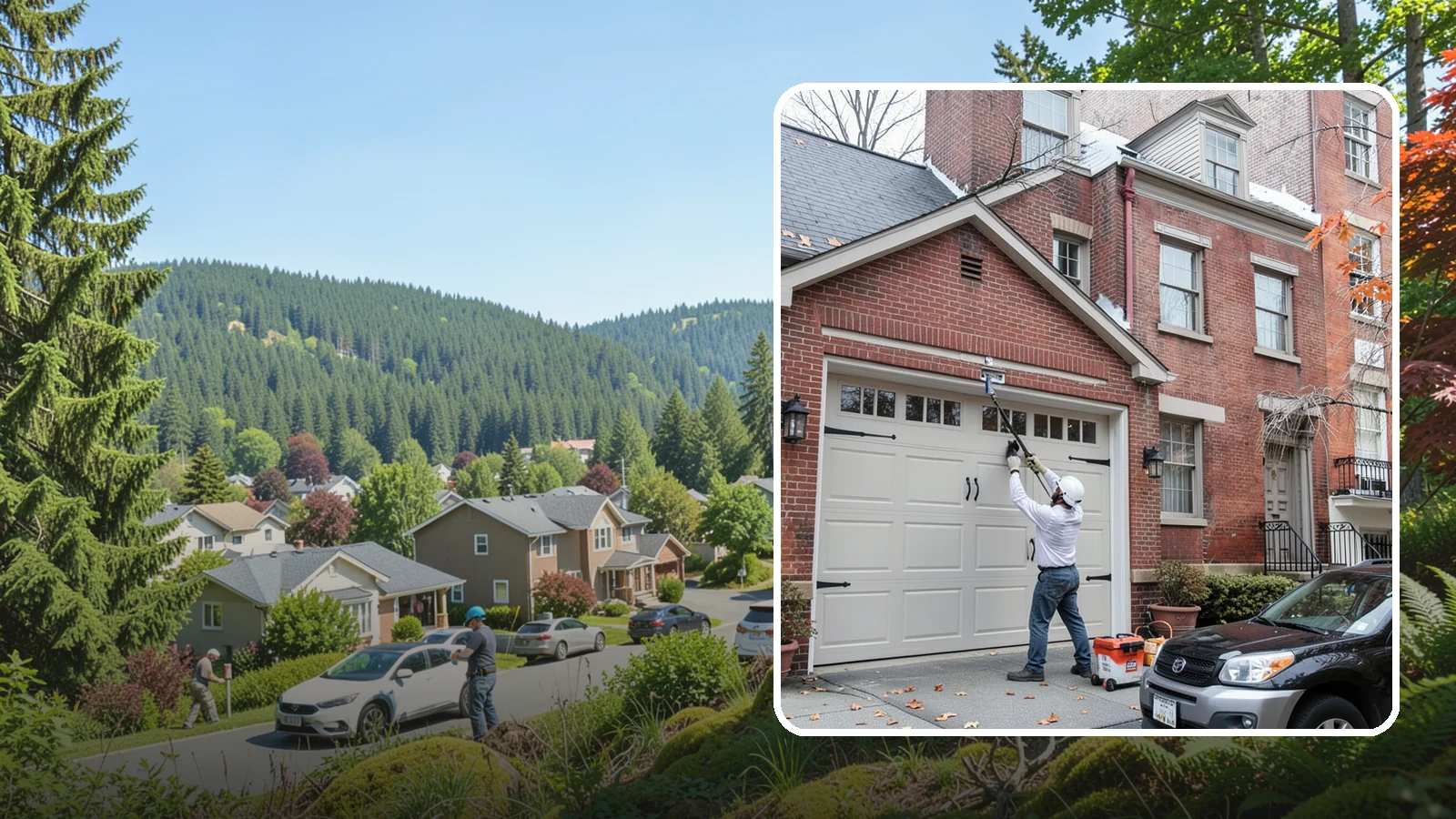 Carriage Garage Door Installation in Index, Snohomish County, WA - Installing carriage-style garage doors that bring classic swing-out charm with the ease of modern overhead operation.