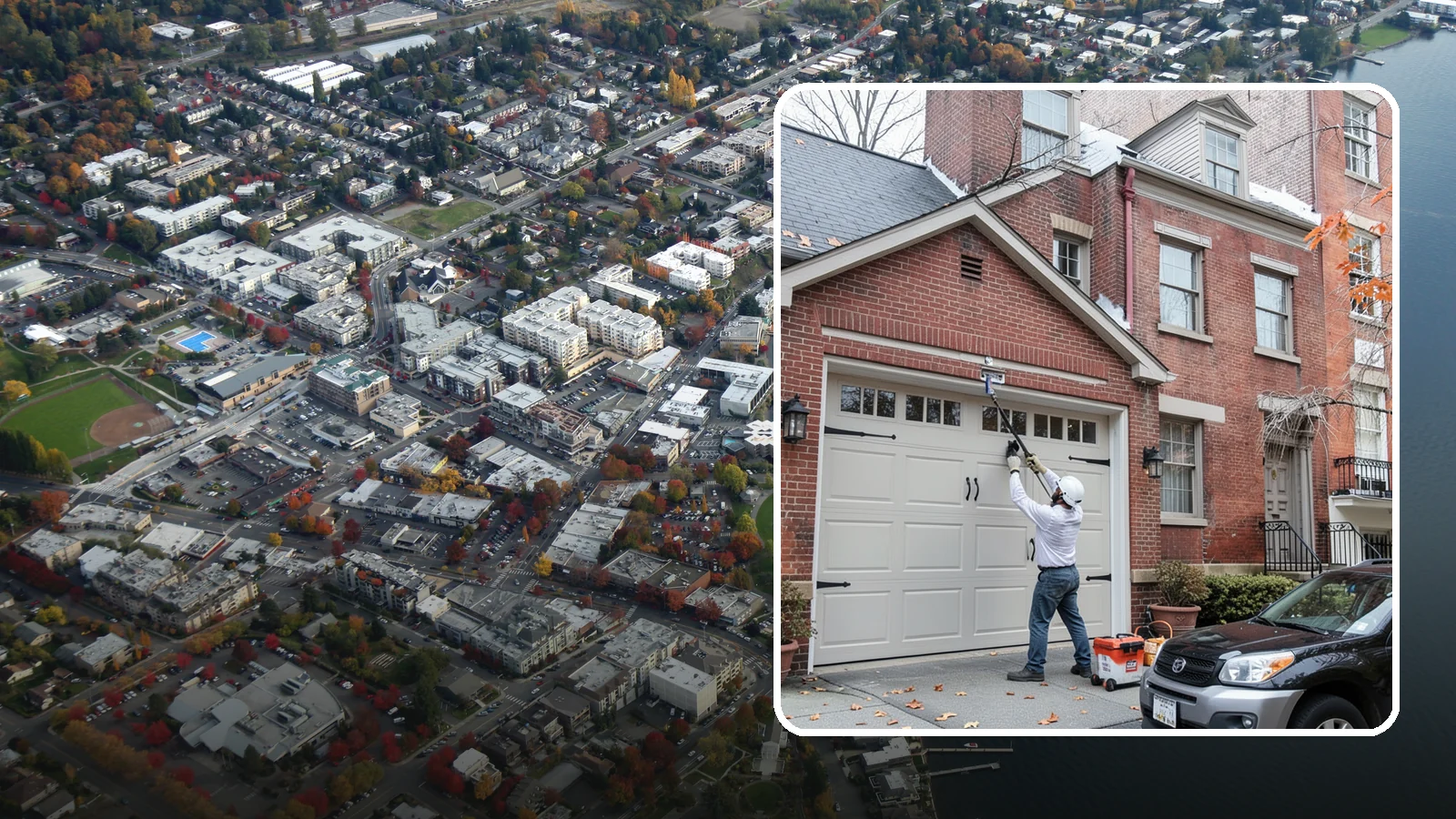 Carriage Garage Door Installation in Kirkland, King County, WA - Installing carriage-style garage doors that bring classic swing-out charm with the ease of modern overhead operation.