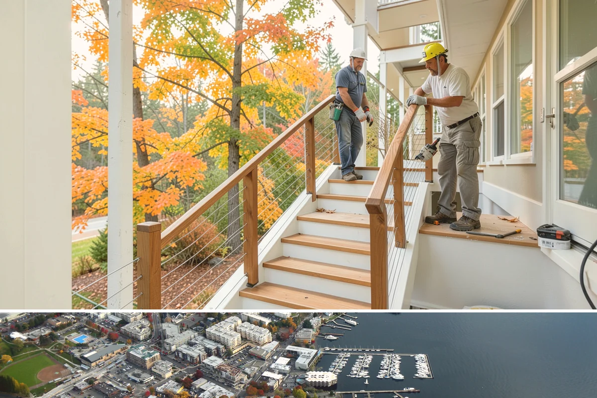 Carriage Garage Door Installation in Kirkland, King County, WA - These doors can be installed year-round, with fall a good time to seal the garage before winter.