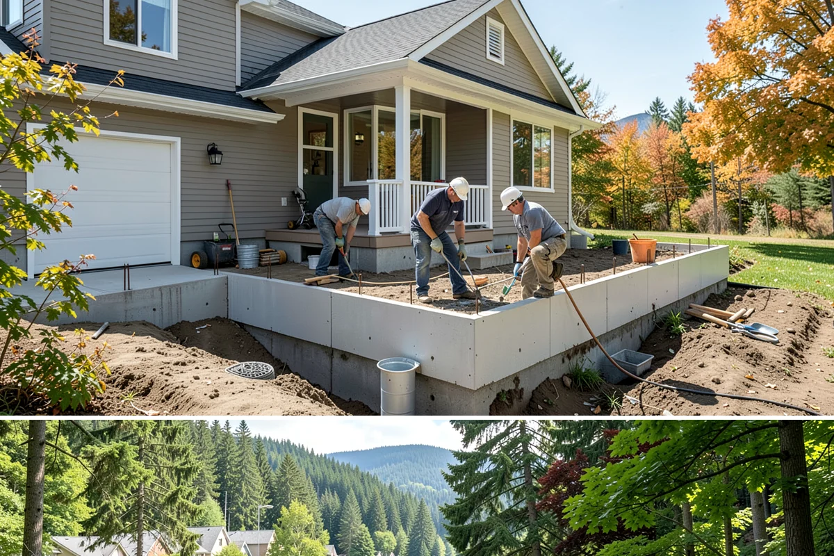 Carriage Garage Door Installation in Lake Forest Park, King County, WA - These doors can be installed year-round, with fall a good time to seal the garage before winter.