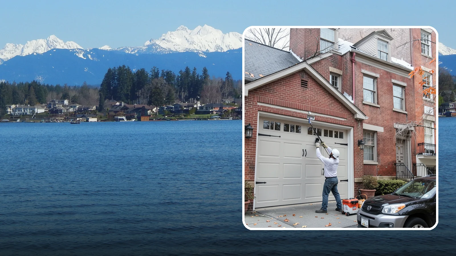 Carriage Garage Door Installation in Lake Stevens, Snohomish County, WA - Installing carriage-style garage doors that bring classic swing-out charm with the ease of modern overhead operation.