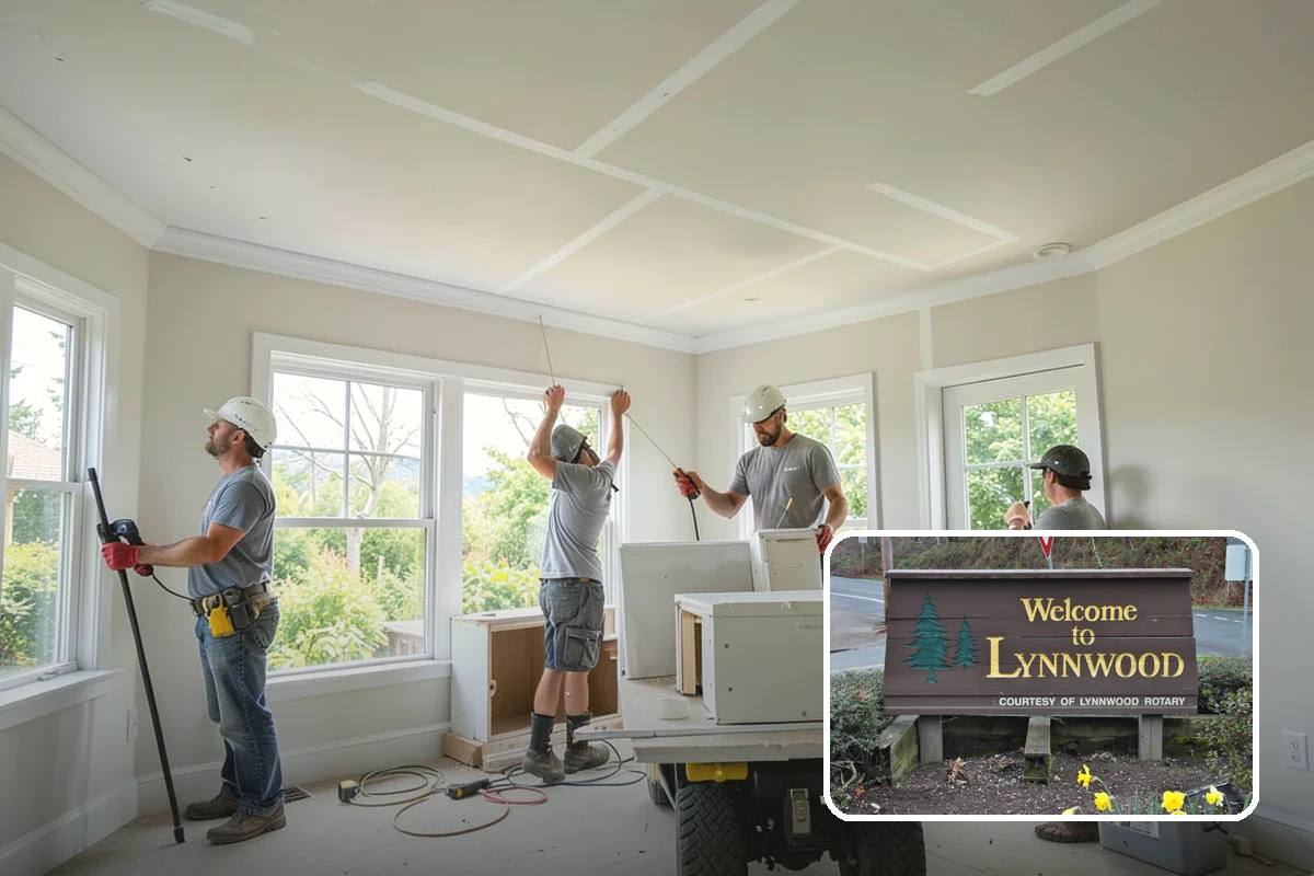 Carriage Garage Door Installation in Lynnwood, Snohomish County, WA - Classic carriage look with modern overhead operation