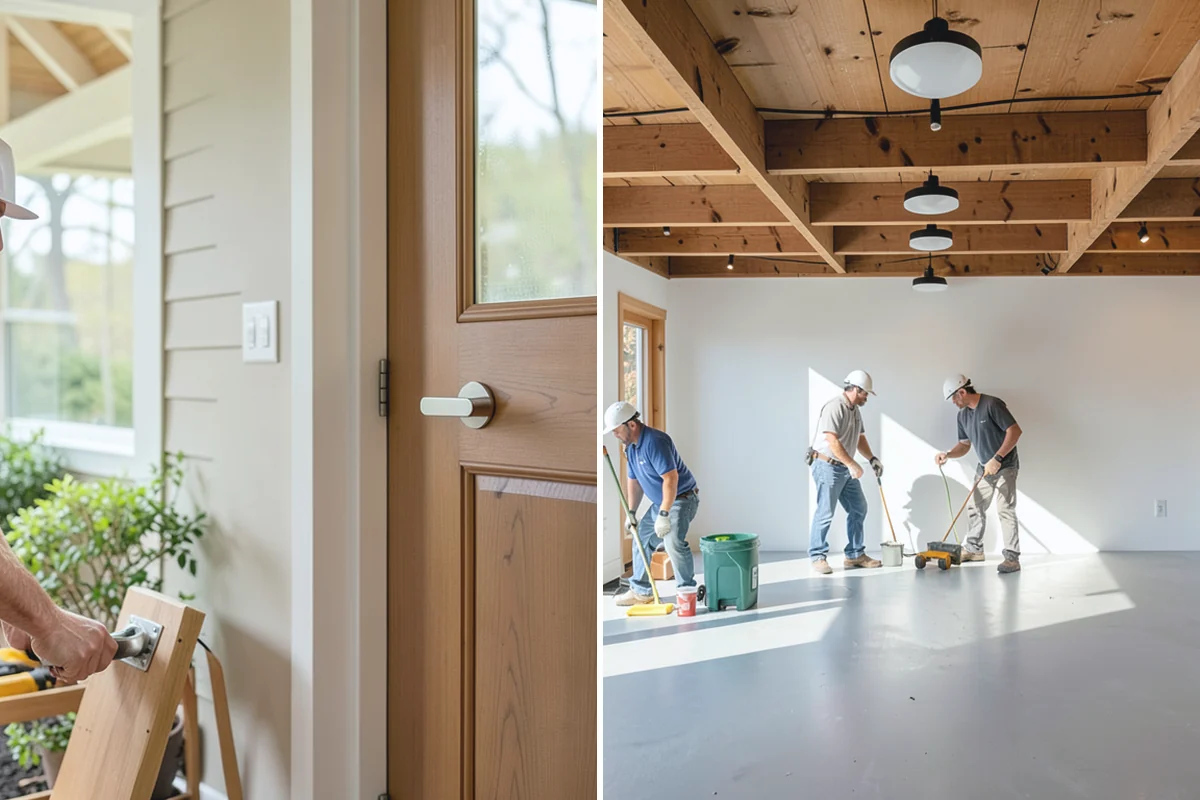 Carriage Garage Door Installation in Marysville, Snohomish County, WA - Confirm the opening and select the carriage door design