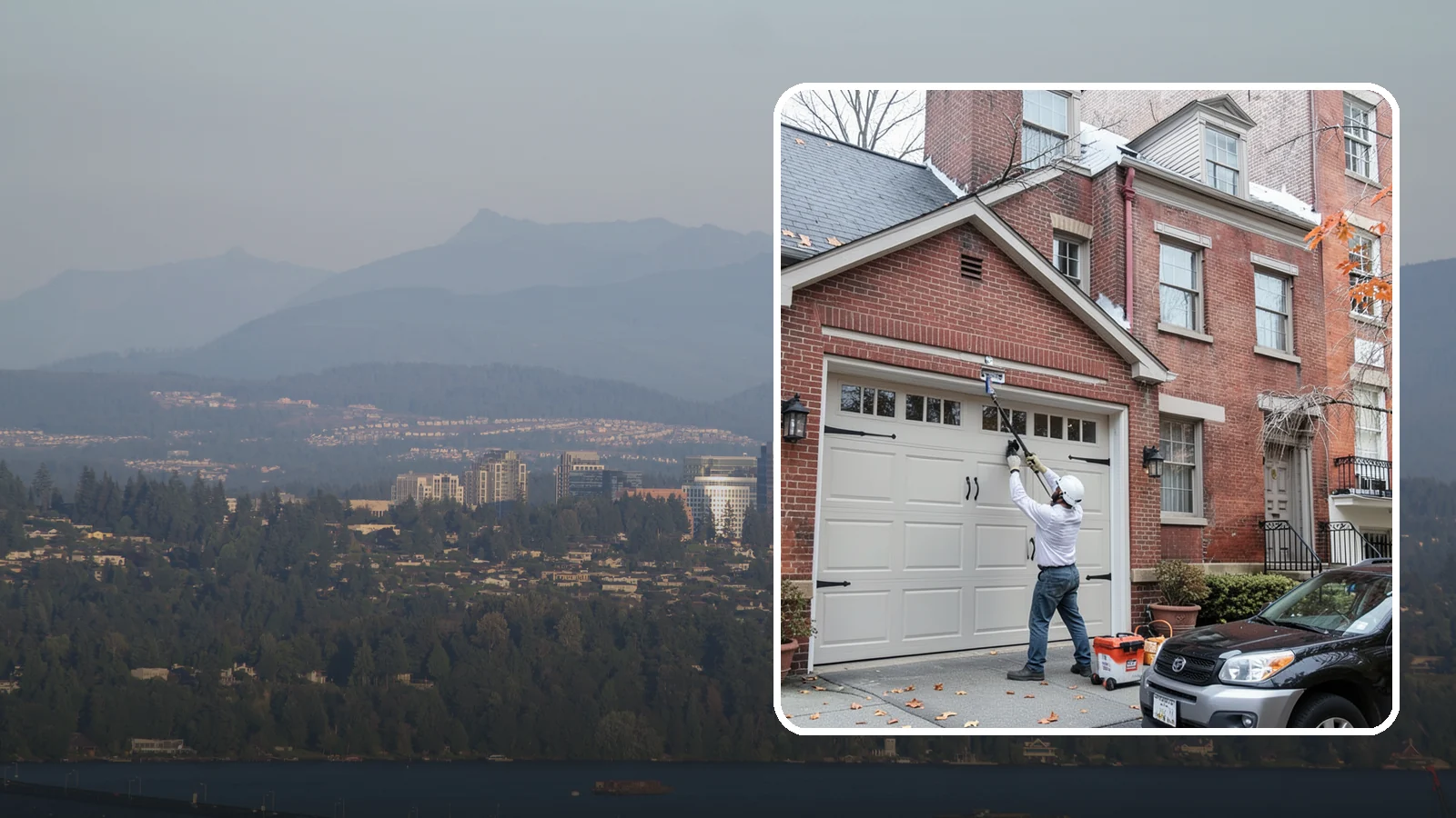 Carriage Garage Door Installation in Medina, King County, WA - Installing carriage-style garage doors that bring classic swing-out charm with the ease of modern overhead operation.