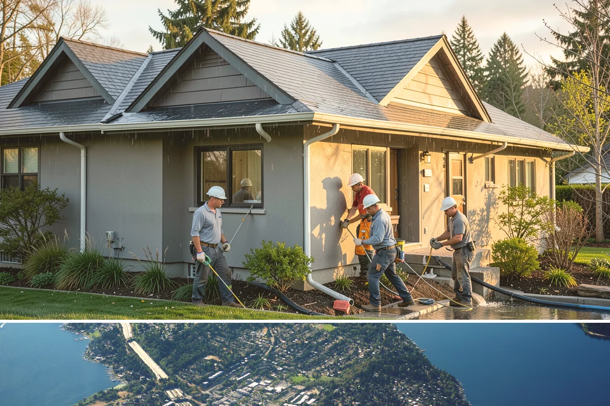 Carriage Garage Door Installation in Mercer Island, King County, WA - These doors can be installed year-round, with fall a good time to seal the garage before winter.
