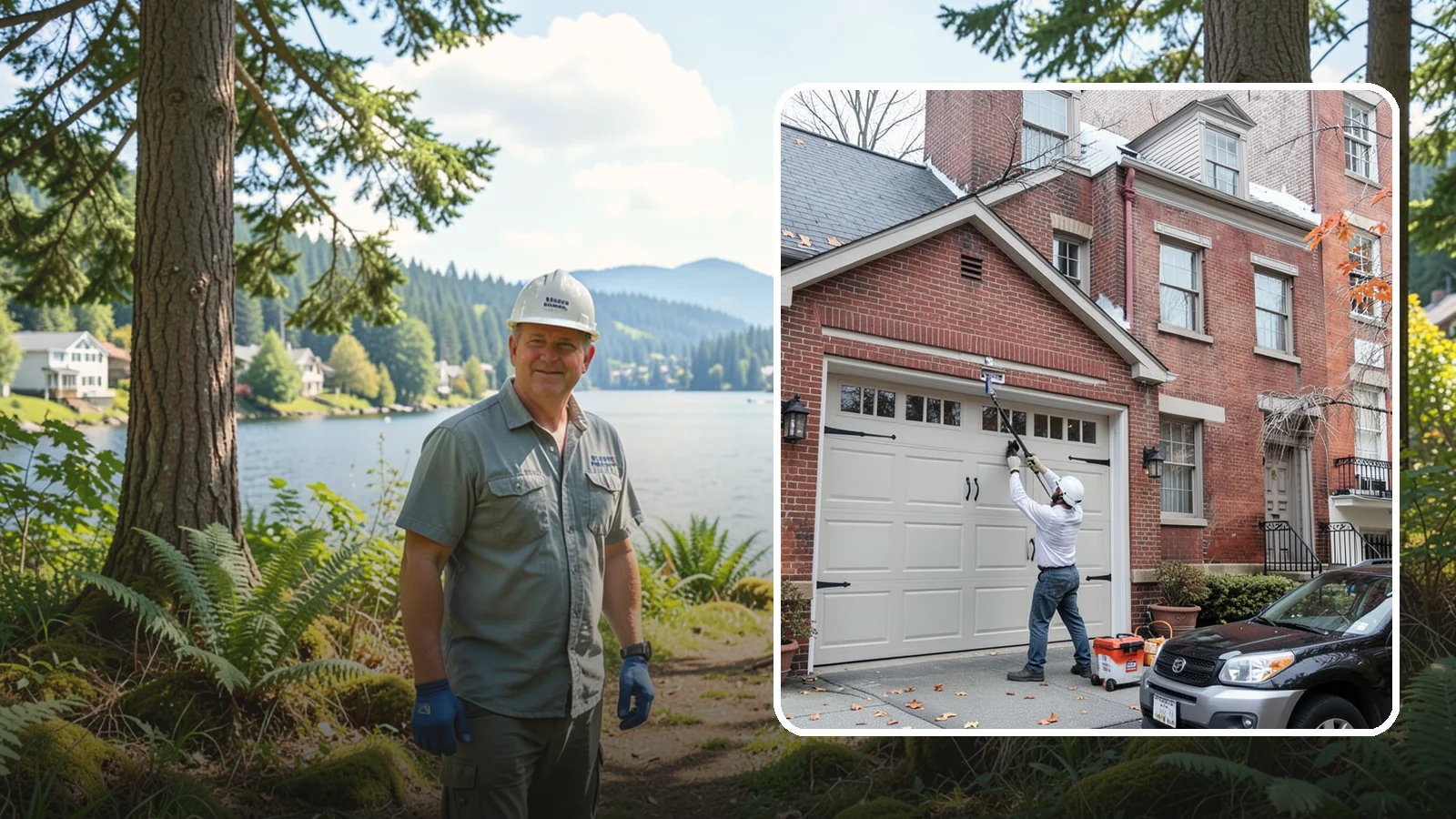 Carriage Garage Door Installation in Milton, King County, WA - Installing carriage-style garage doors that bring classic swing-out charm with the ease of modern overhead operation.