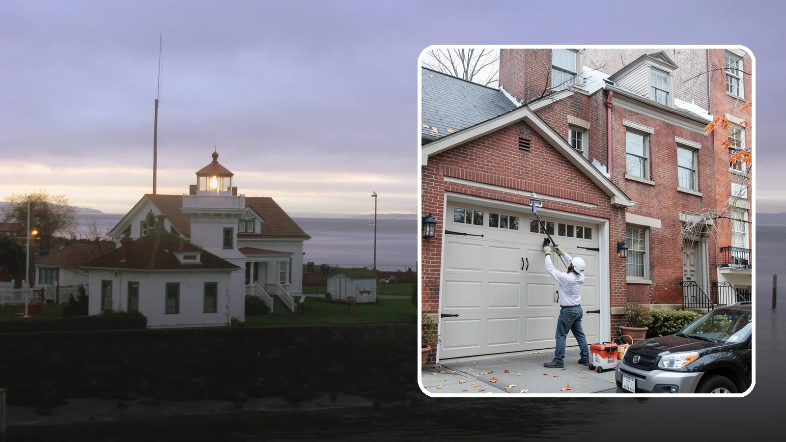 Carriage Garage Door Installation in Mukilteo, Snohomish County, WA - Installing carriage-style garage doors that bring classic swing-out charm with the ease of modern overhead operation.