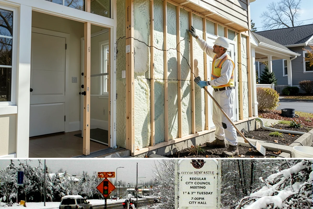 Carriage Garage Door Installation in Newcastle, King County, WA - These doors can be installed year-round, with fall a good time to seal the garage before winter.