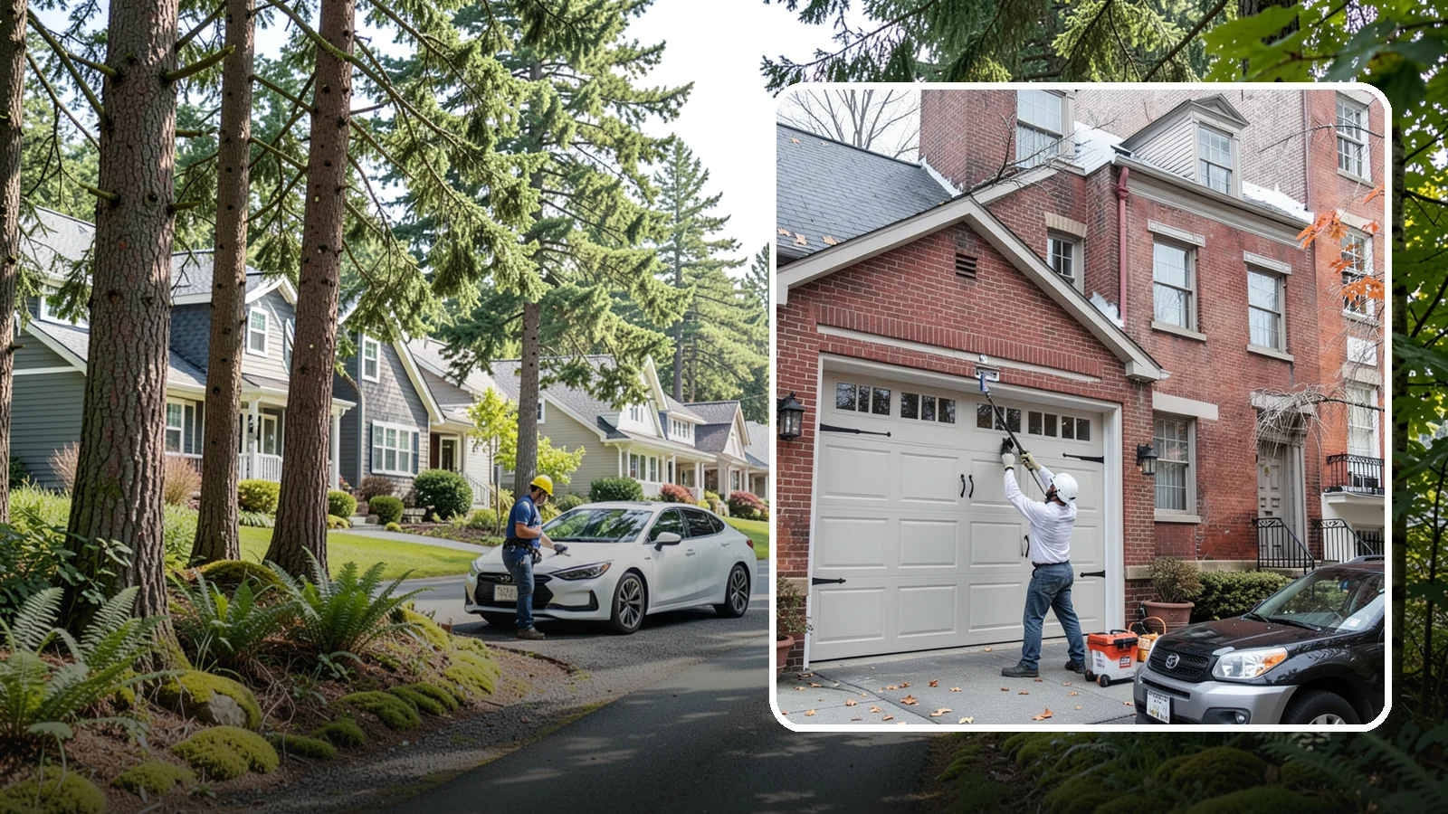 Carriage Garage Door Installation in Normandy Park, King County, WA - Installing carriage-style garage doors that bring classic swing-out charm with the ease of modern overhead operation.