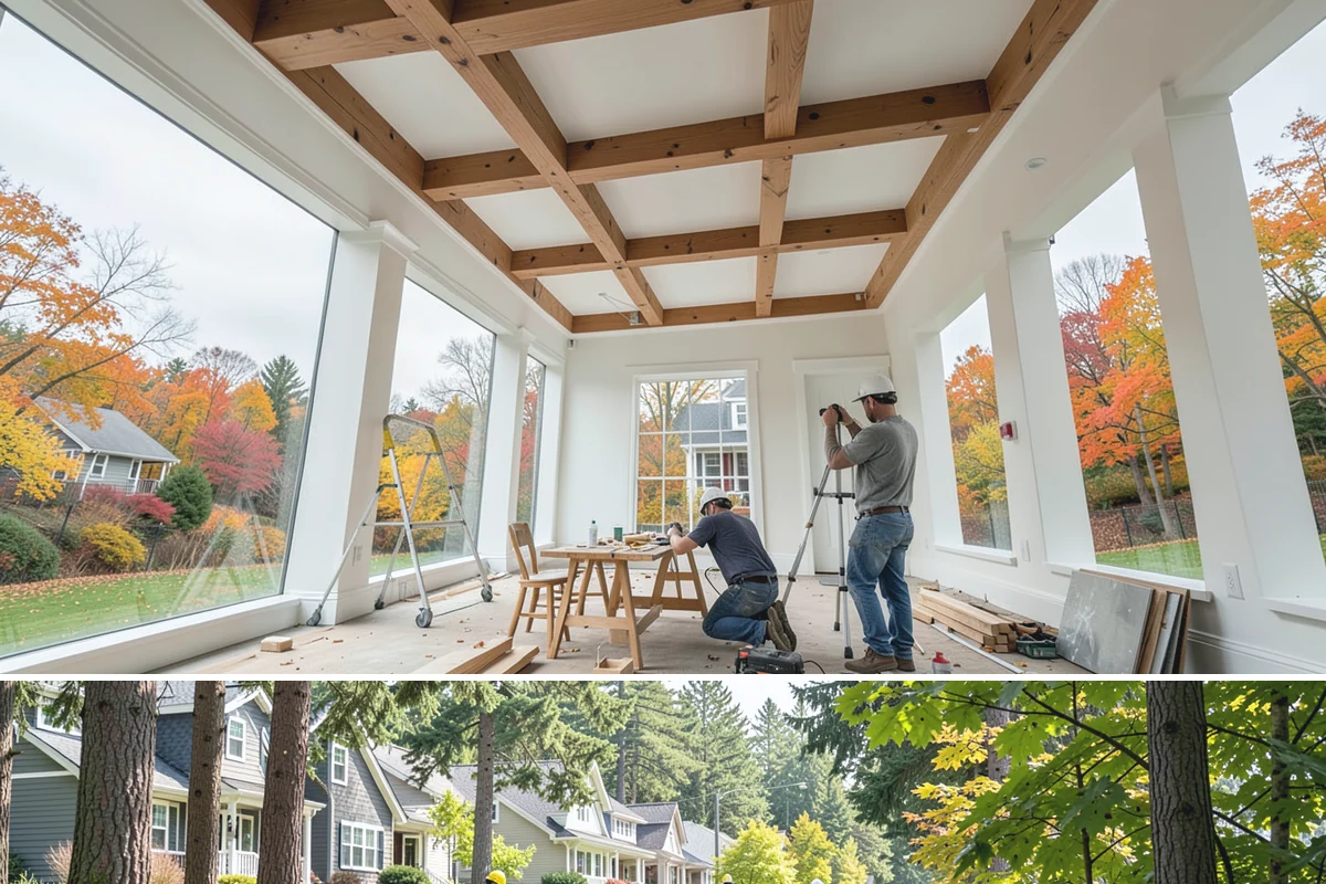 Carriage Garage Door Installation in Normandy Park, King County, WA - These doors can be installed year-round, with fall a good time to seal the garage before winter.