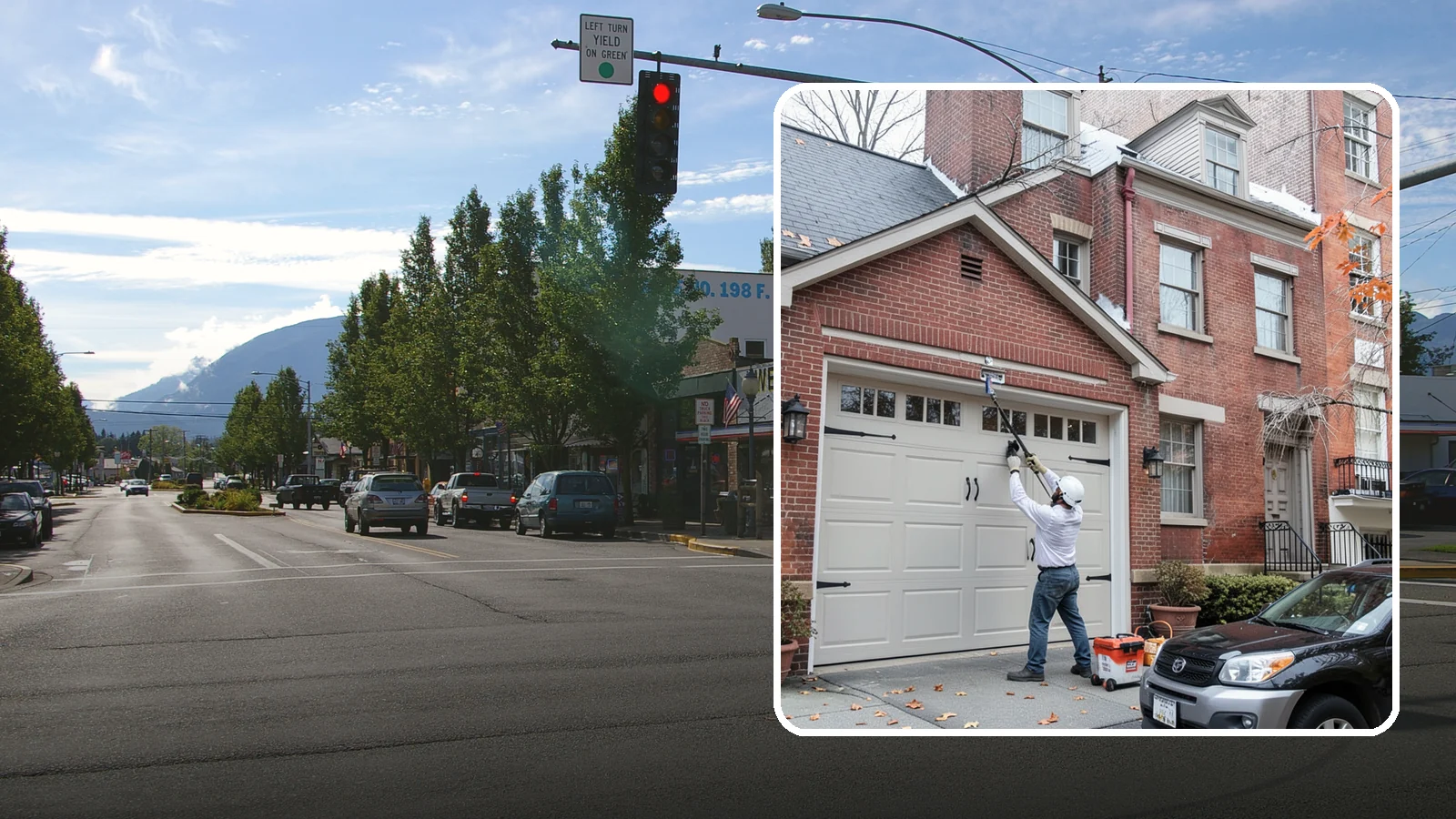 Carriage Garage Door Installation in North Bend, King County, WA - Installing carriage-style garage doors that bring classic swing-out charm with the ease of modern overhead operation.