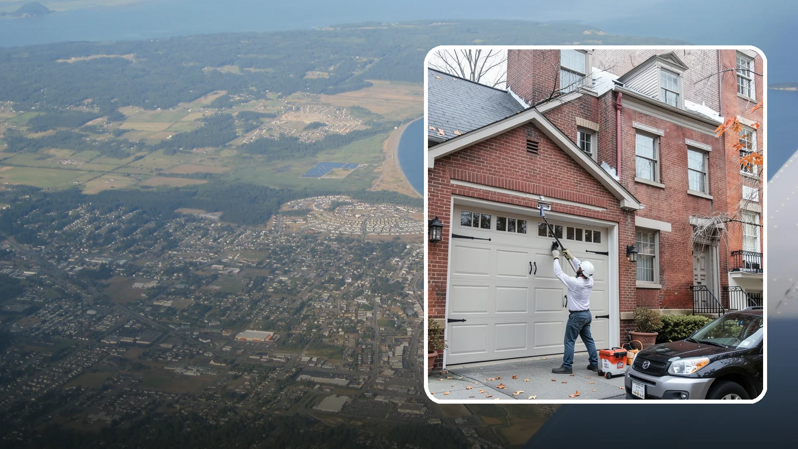 Carriage Garage Door Installation in Oak Harbor, Island County, WA - Installing carriage-style garage doors that bring classic swing-out charm with the ease of modern overhead operation.