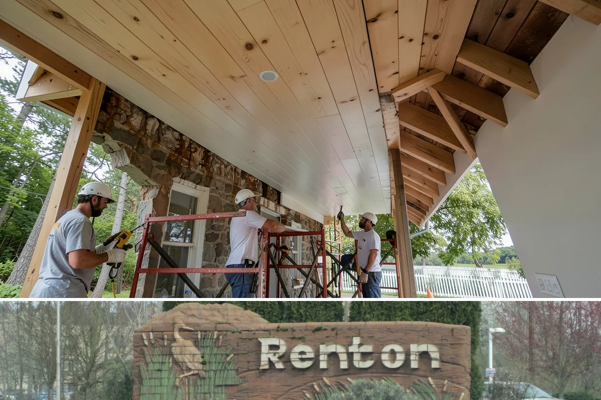 Carriage Garage Door Installation in Renton, King County, WA - These doors can be installed year-round, with fall a good time to seal the garage before winter.