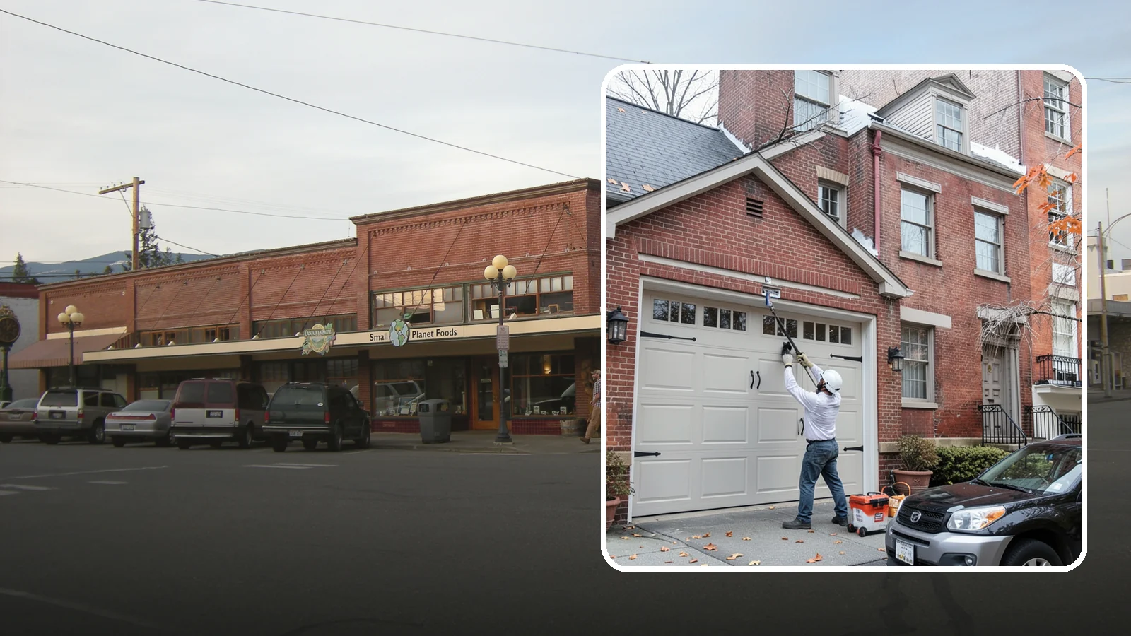 Carriage Garage Door Installation in Sedro-Woolley, Skagit County, WA - Installing carriage-style garage doors that bring classic swing-out charm with the ease of modern overhead operation.