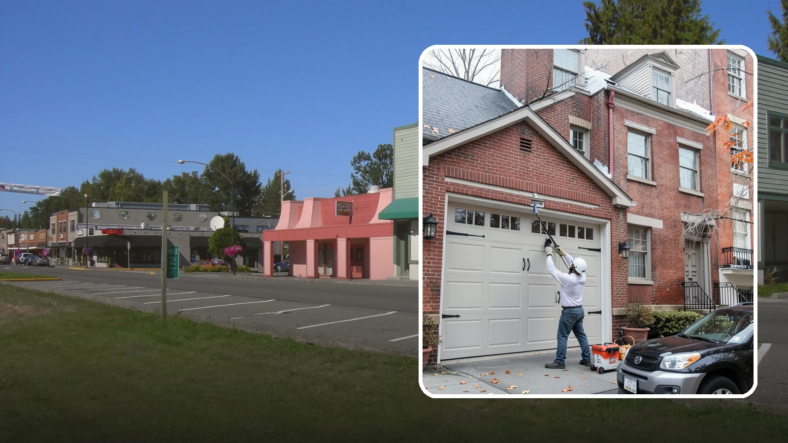 Carriage Garage Door Installation in Snoqualmie, King County, WA - Installing carriage-style garage doors that bring classic swing-out charm with the ease of modern overhead operation.