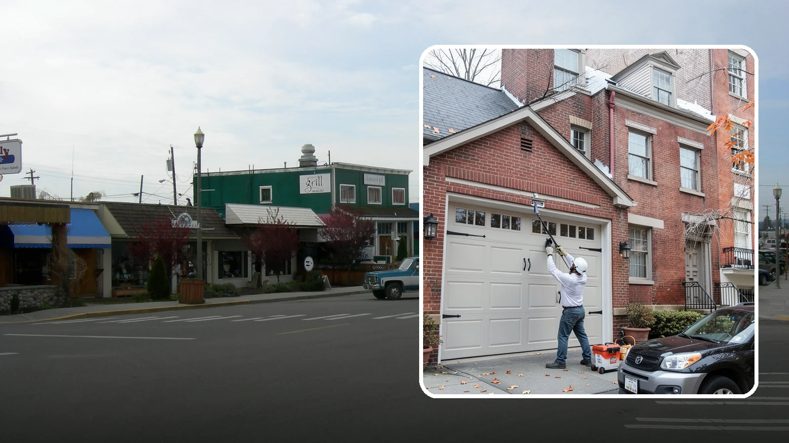 Carriage Garage Door Installation in Stanwood, Snohomish County, WA - Installing carriage-style garage doors that bring classic swing-out charm with the ease of modern overhead operation.