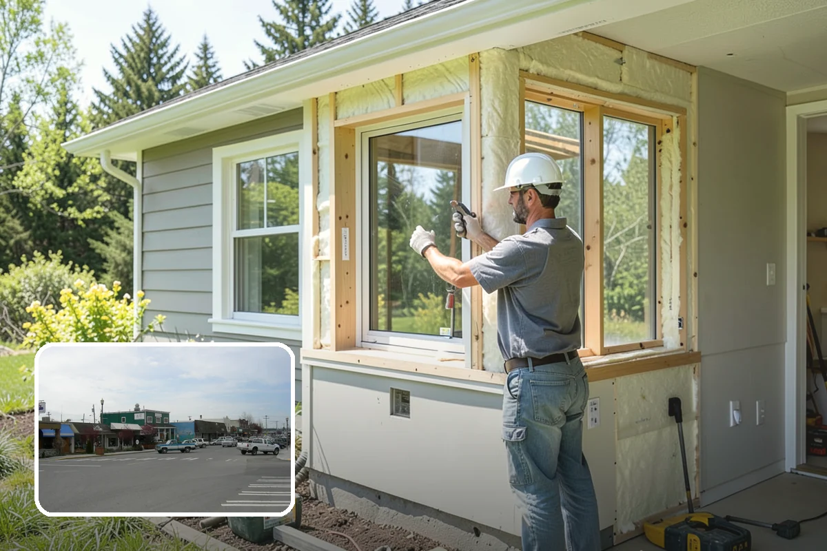 Carriage Garage Door Installation in Stanwood, Snohomish County, WA - Classic carriage look with modern overhead operation