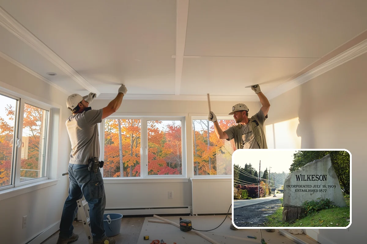 Carriage Garage Door Installation in Wilkeson, Pierce County, WA - Classic carriage look with modern overhead operation