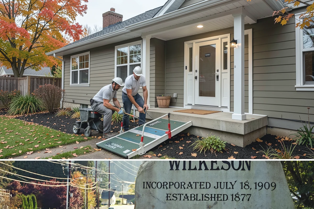 Carriage Garage Door Installation in Wilkeson, Pierce County, WA - These doors can be installed year-round, with fall a good time to seal the garage before winter.