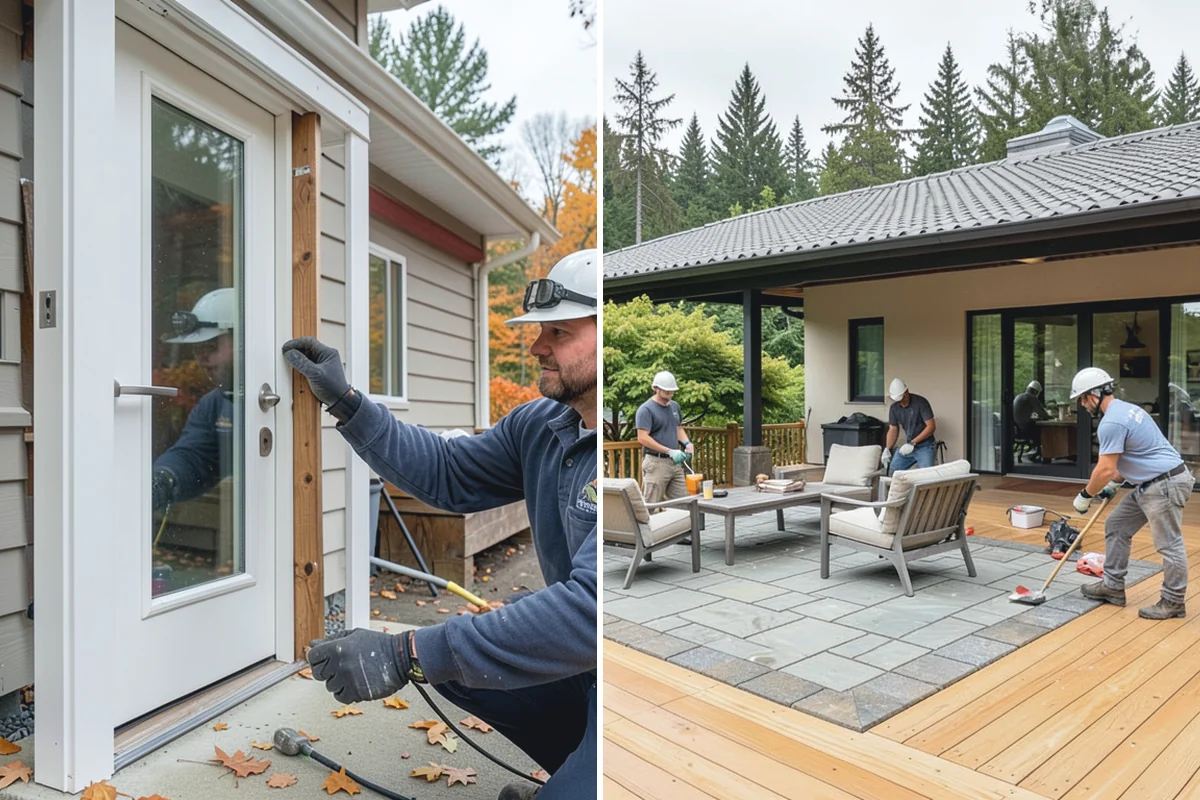 Carriage Garage Door Installation in Woodinville, King County, WA - Confirm the opening and select the carriage door design