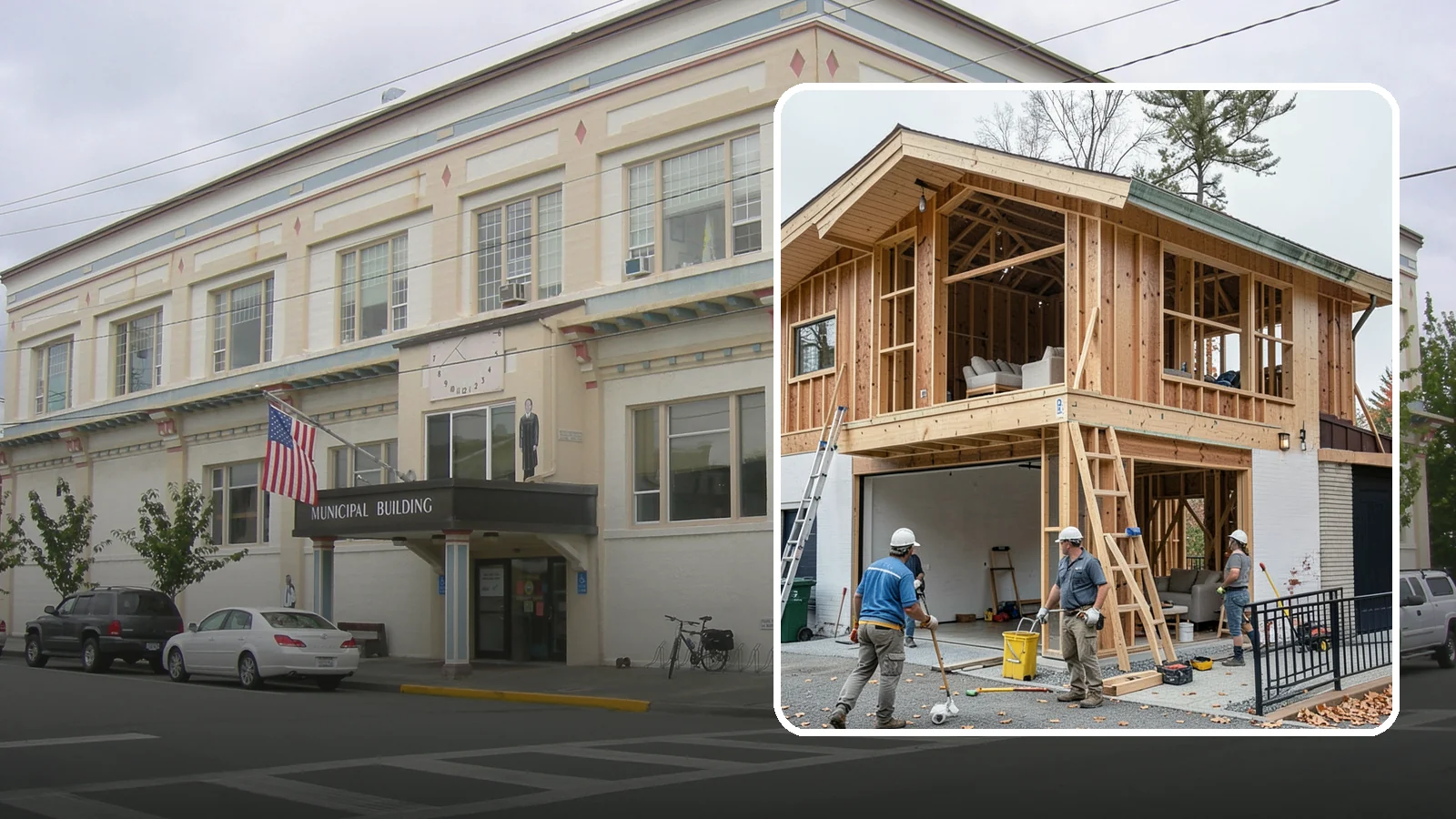 Carriage House Construction in Anacortes, Skagit County, WA - Carriage house construction that pairs vehicle storage below with private living space above on your Western Washington lot.