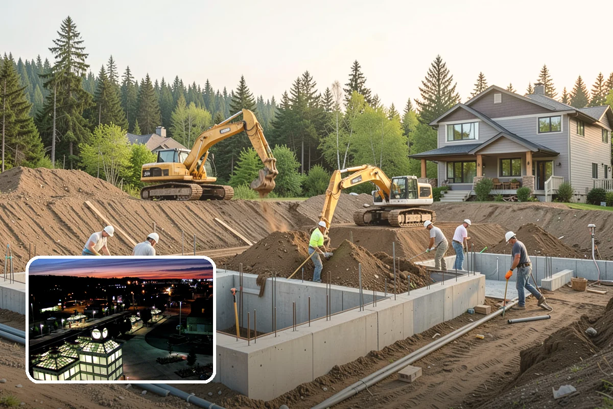Carriage House Construction in Auburn, King County, WA - Vehicle storage and living space in one structure