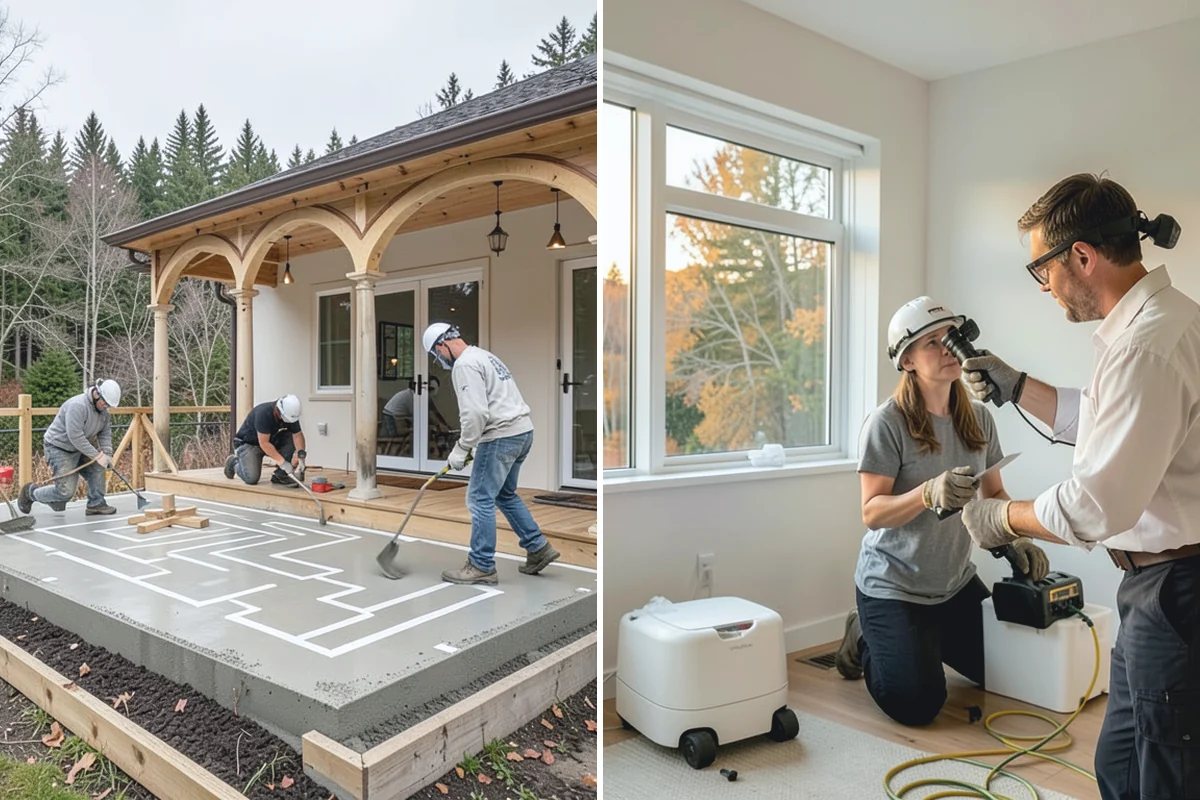 Carriage House Construction in Bonney Lake, Pierce County, WA - We plan the carriage house layout and placement