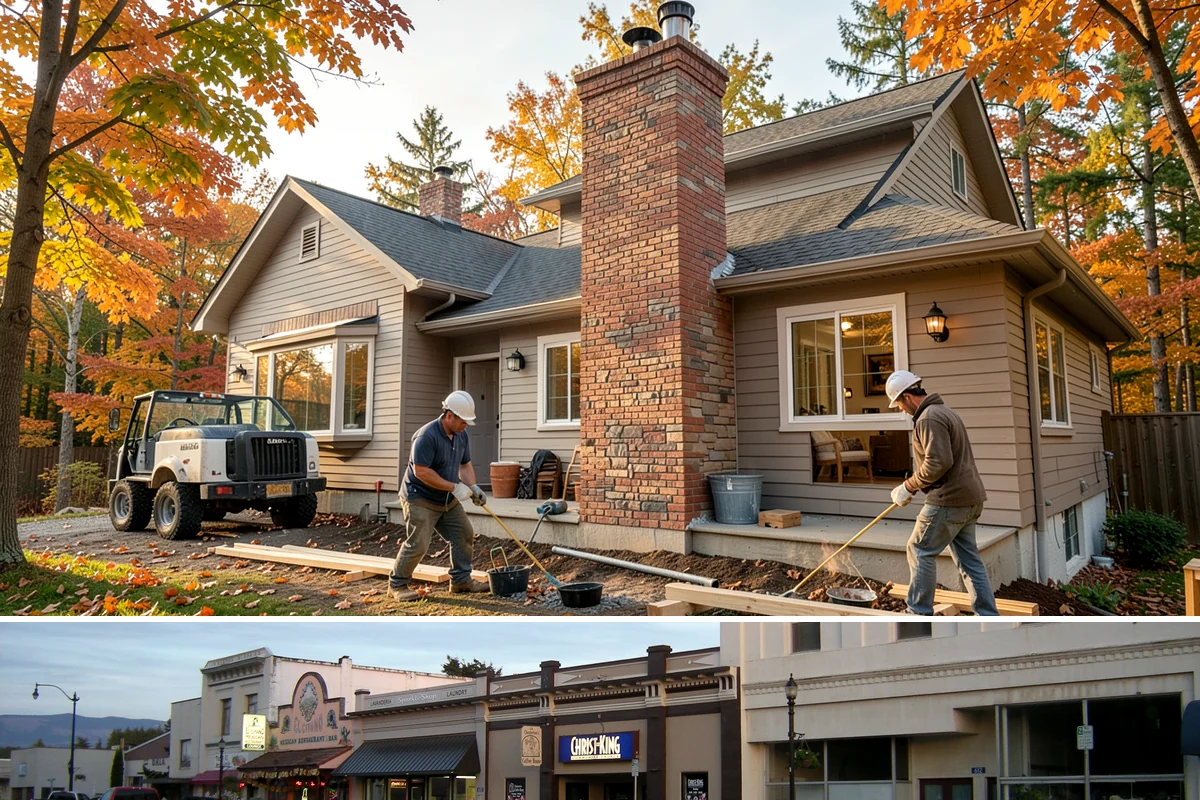 Carriage House Construction in Burlington, Skagit County, WA - Given the substantial exterior construction, the carriage house shell is best built during the drier late-spring-to-early-fall...
