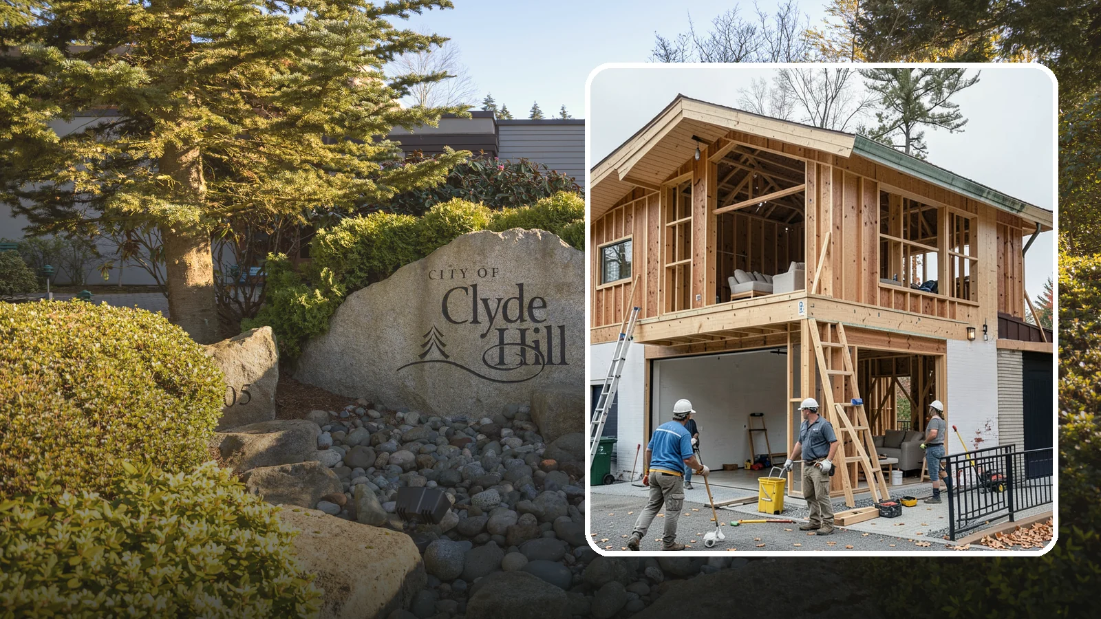 Carriage House Construction in Clyde Hill, King County, WA - Carriage house construction that pairs vehicle storage below with private living space above on your Western Washington lot.