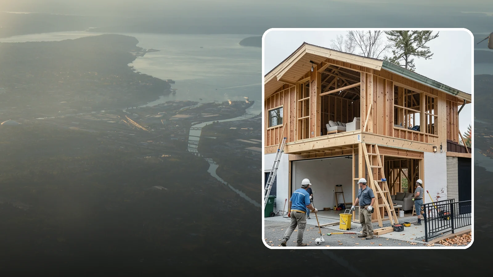 Carriage House Construction in Fife, Pierce County, WA - Carriage house construction that pairs vehicle storage below with private living space above on your Western Washington lot.