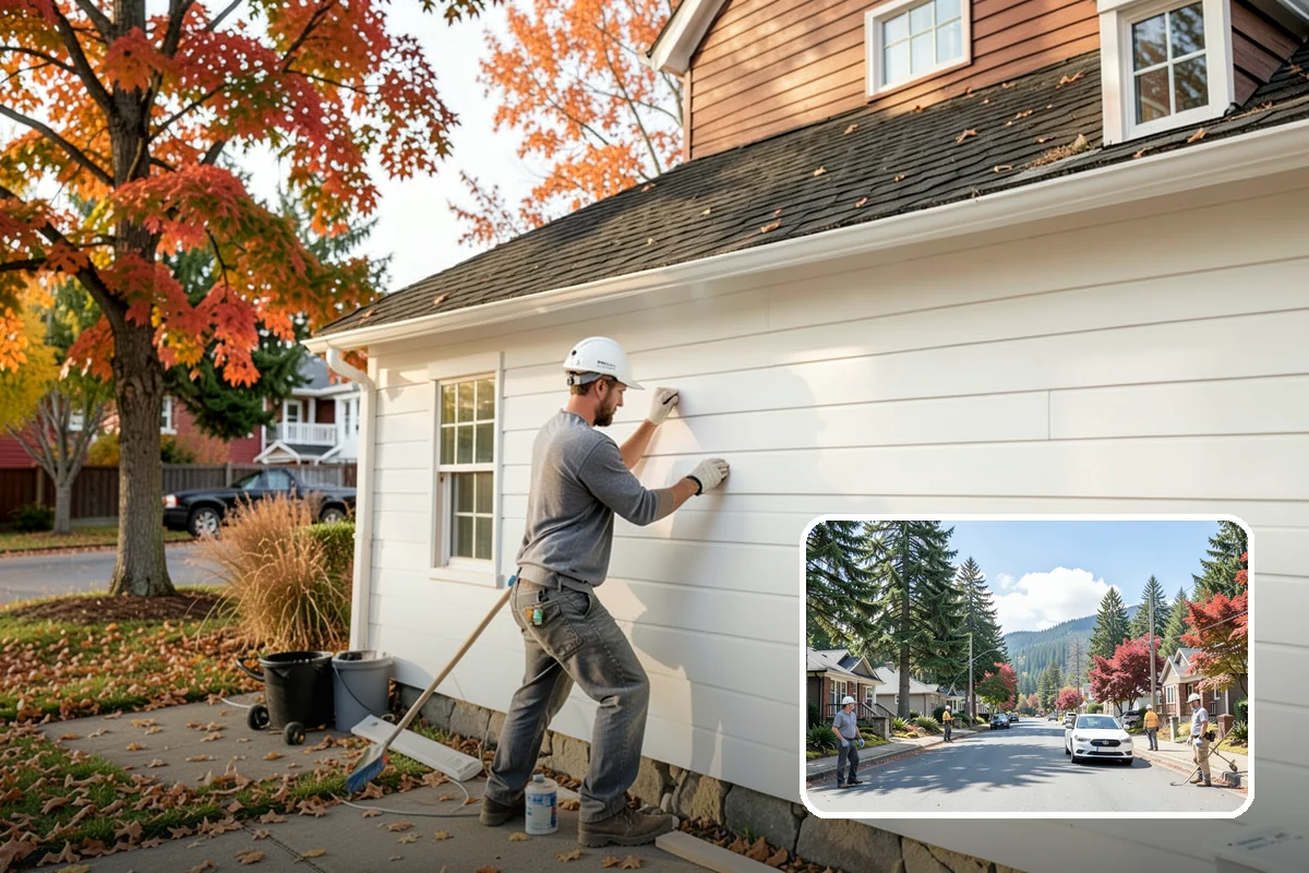 Carriage House Construction in Hunts Point, King County, WA - Vehicle storage and living space in one structure