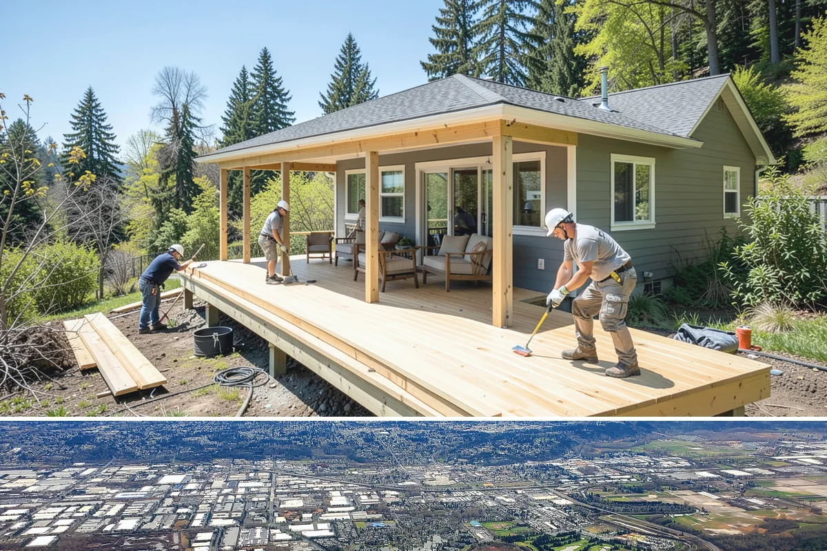 Carriage House Construction in Kent, King County, WA - Given the substantial exterior construction, the carriage house shell is best built during the drier late-spring-to-early-fall...