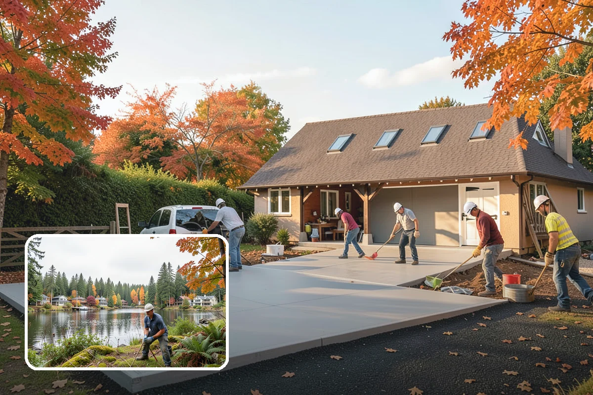 Carriage House Construction in La Conner, Skagit County, WA - Vehicle storage and living space in one structure