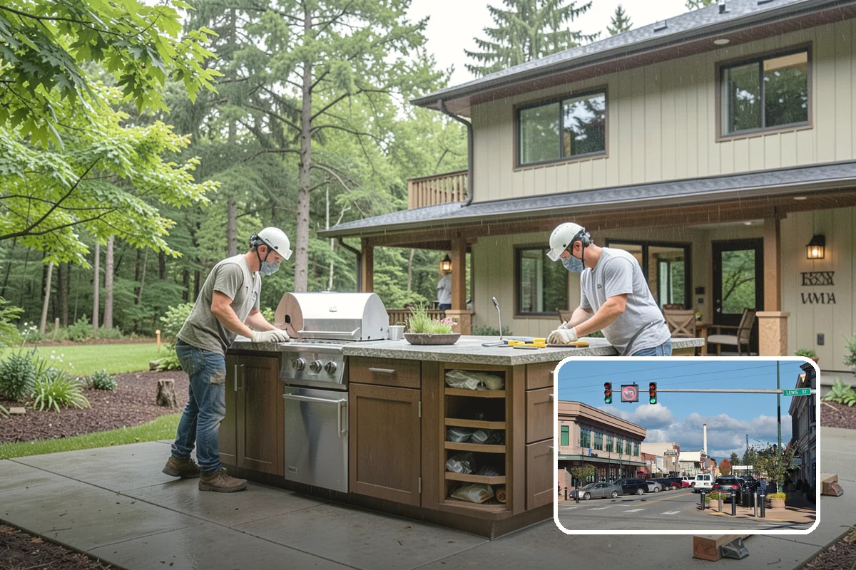 Carriage House Construction in Monroe, Snohomish County, WA - Vehicle storage and living space in one structure