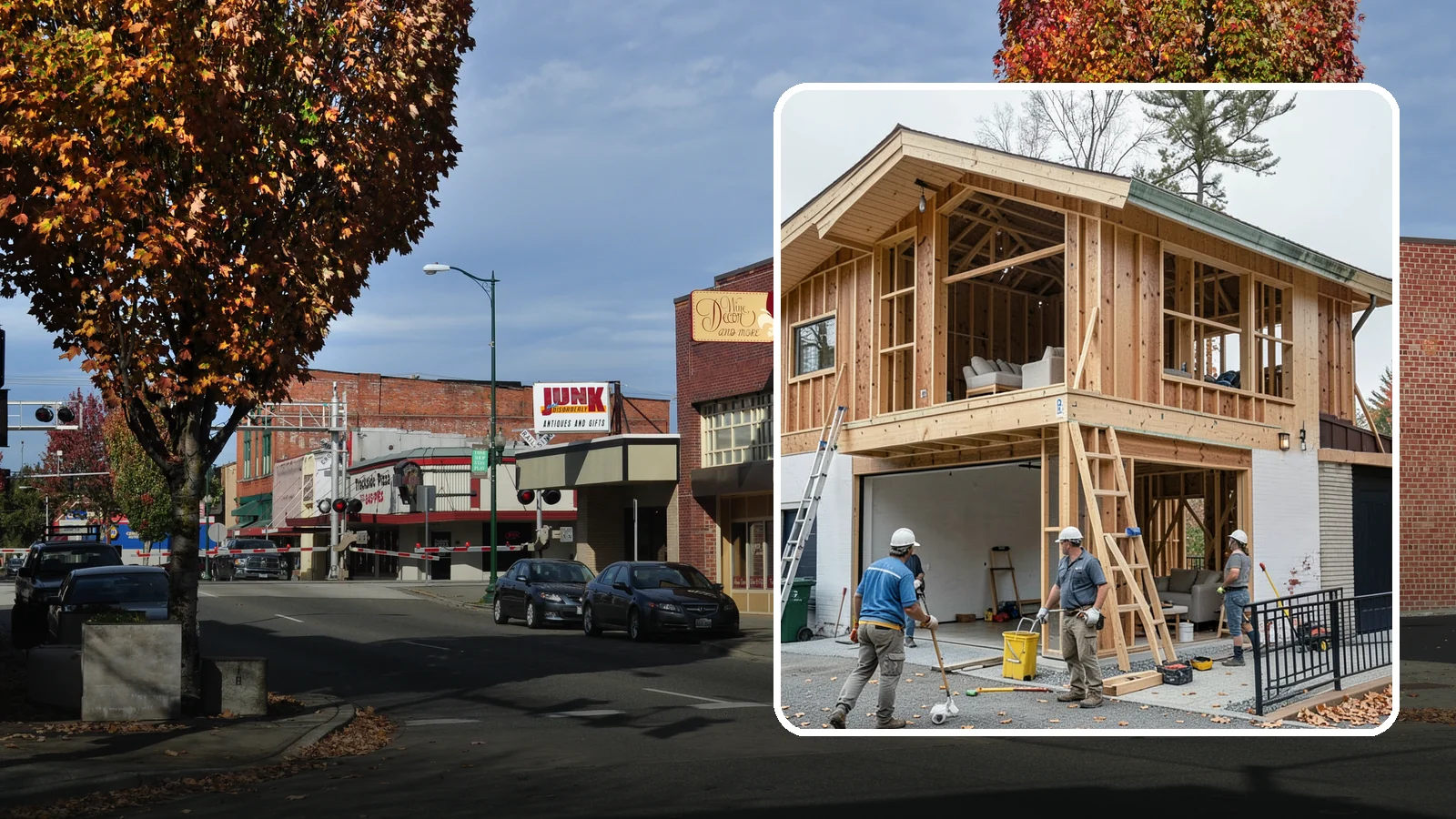 Carriage House Construction in Puyallup, Pierce County, WA - Carriage house construction that pairs vehicle storage below with private living space above on your Western Washington lot.