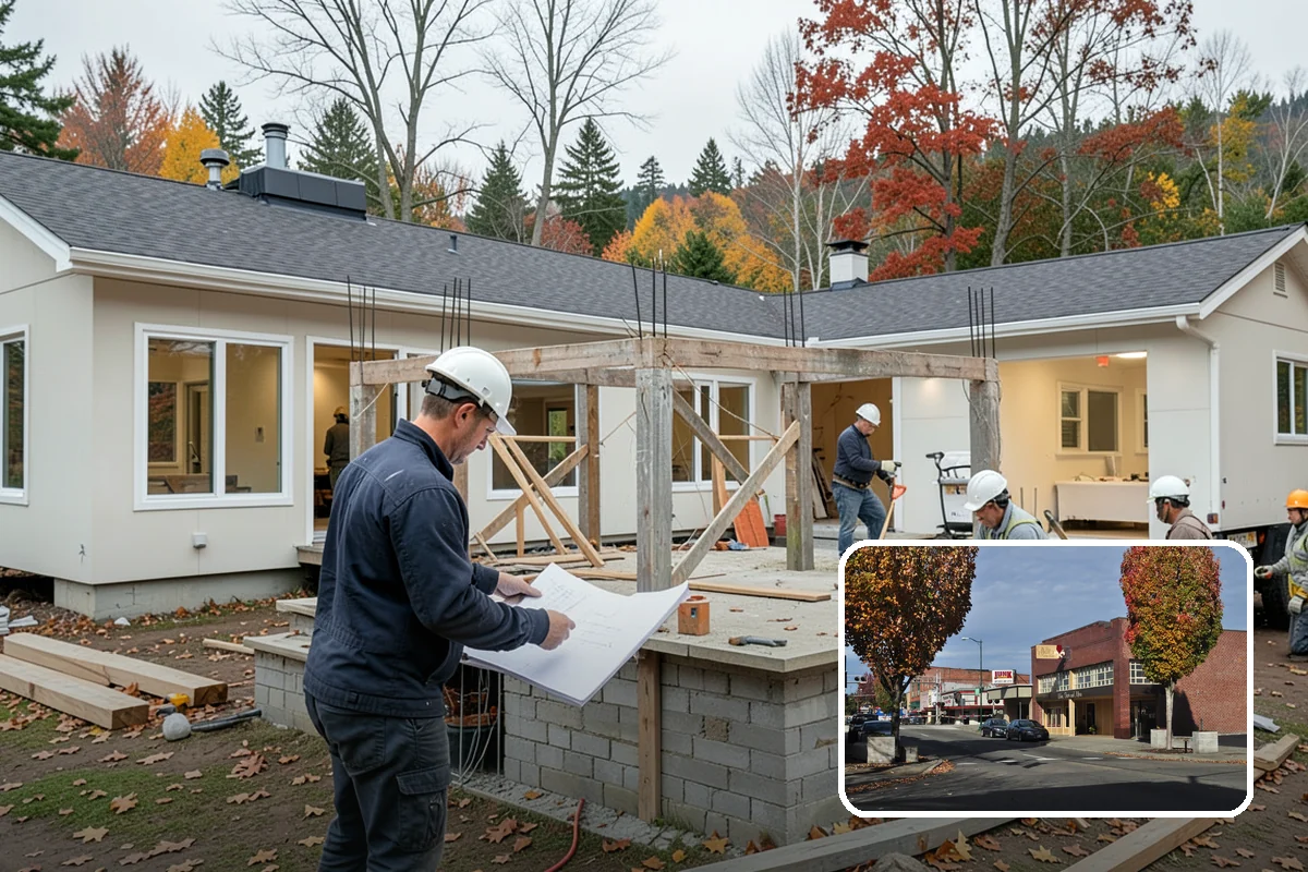 Carriage House Construction in Puyallup, Pierce County, WA - Vehicle storage and living space in one structure