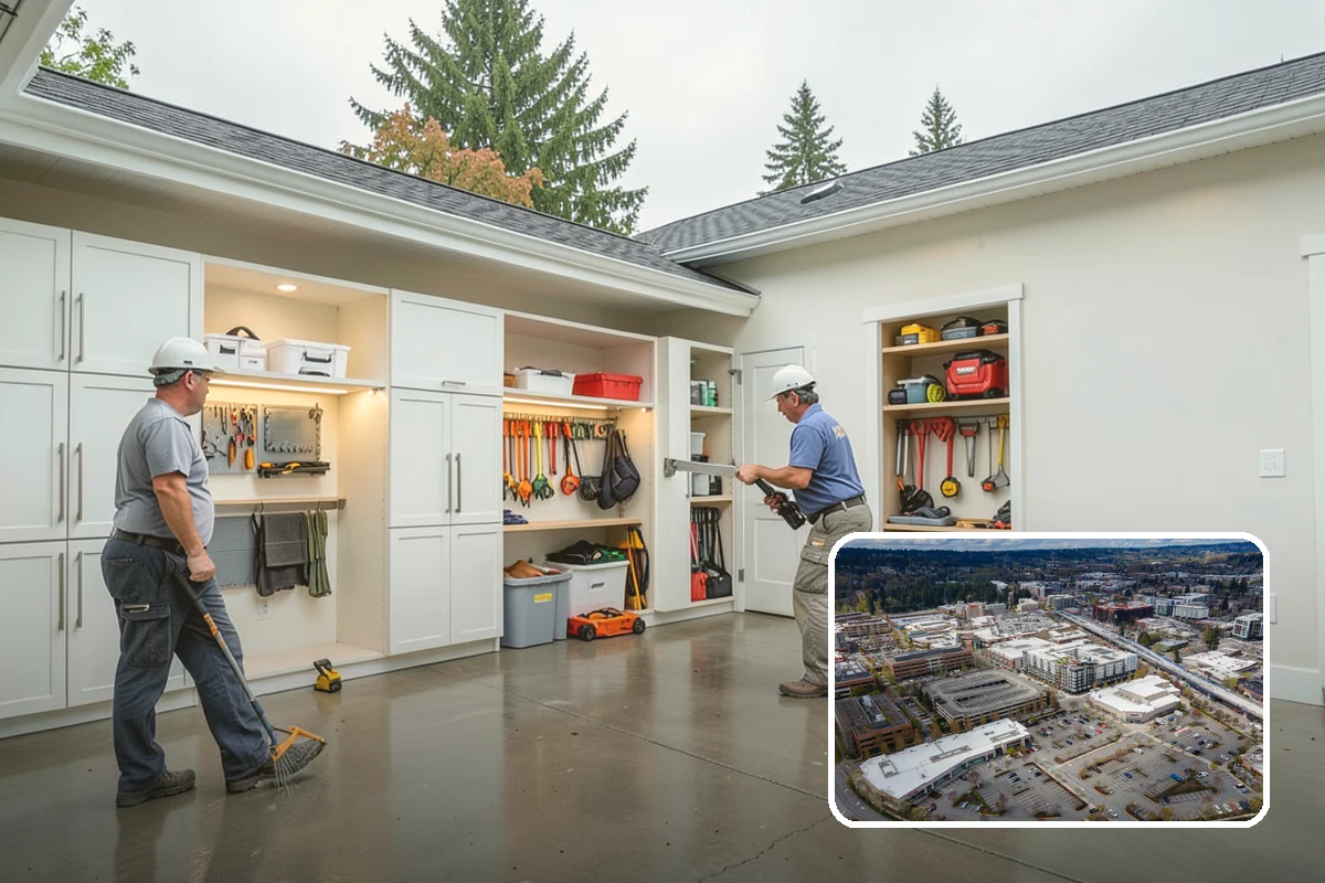 Carriage House Construction in Redmond, King County, WA - Vehicle storage and living space in one structure
