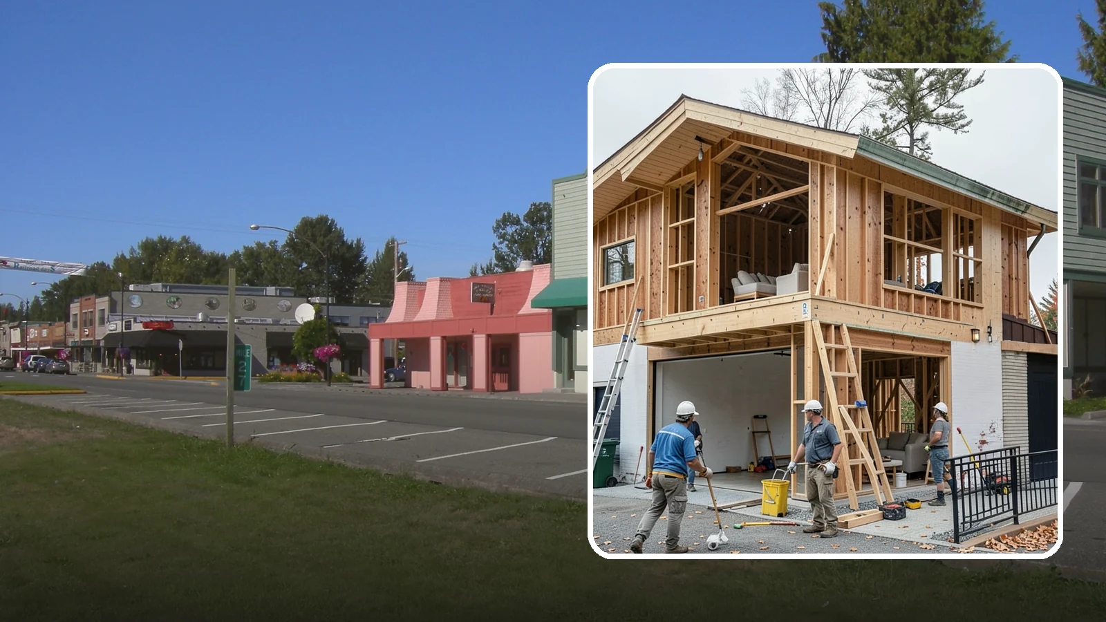 Carriage House Construction in Snoqualmie, King County, WA - Carriage house construction that pairs vehicle storage below with private living space above on your Western Washington lot.