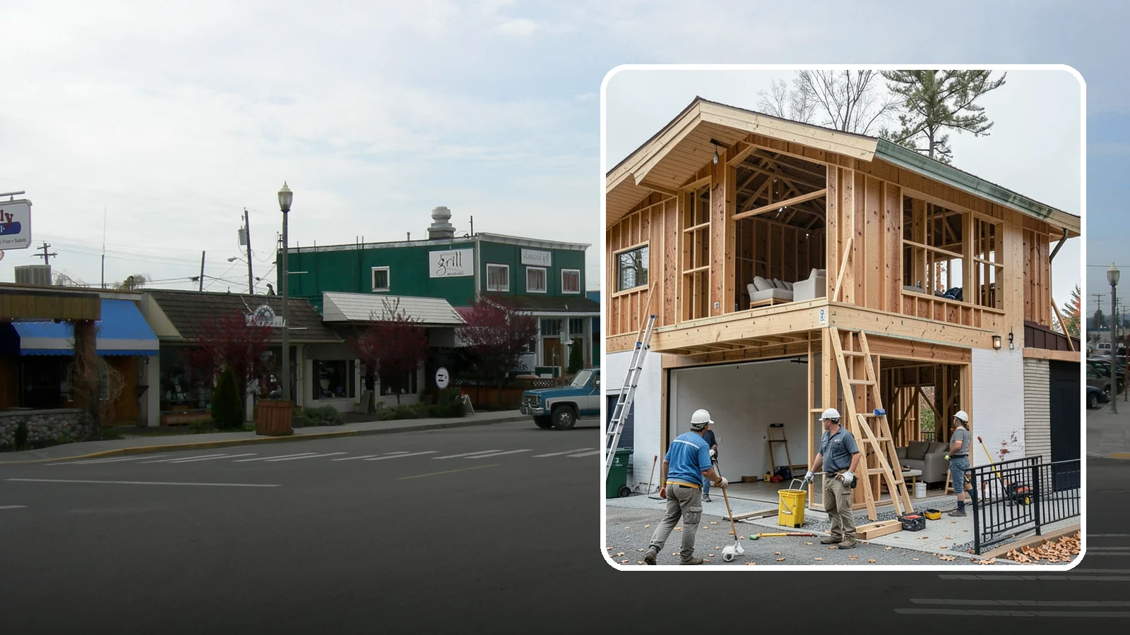 Carriage House Construction in Stanwood, Snohomish County, WA - Carriage house construction that pairs vehicle storage below with private living space above on your Western Washington lot.