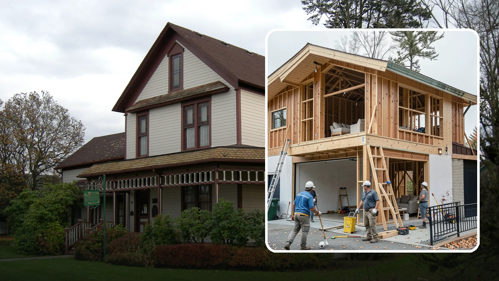 Carriage House Construction in Sumner, Pierce County, WA - Carriage house construction that pairs vehicle storage below with private living space above on your Western Washington lot.