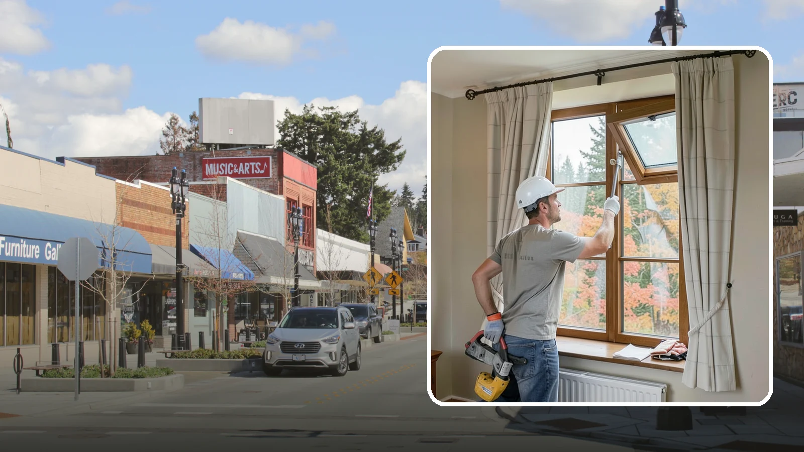 Casement Window Installation in Bothell, King County, WA - Installing crank-out casement windows that seal tightly and catch the breeze on mild PNW days.