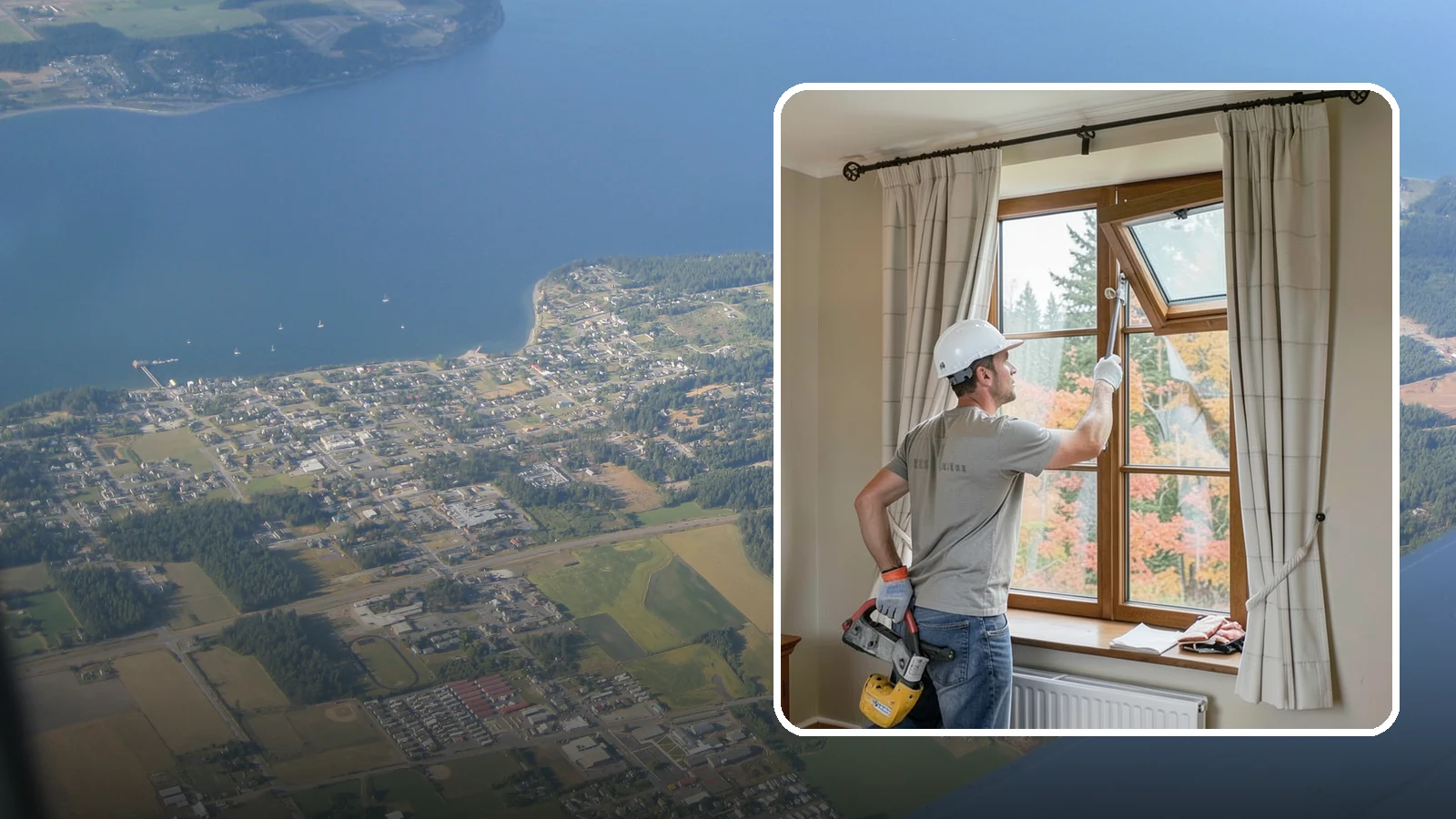 Casement Window Installation in Coupeville, Island County, WA - Installing crank-out casement windows that seal tightly and catch the breeze on mild PNW days.