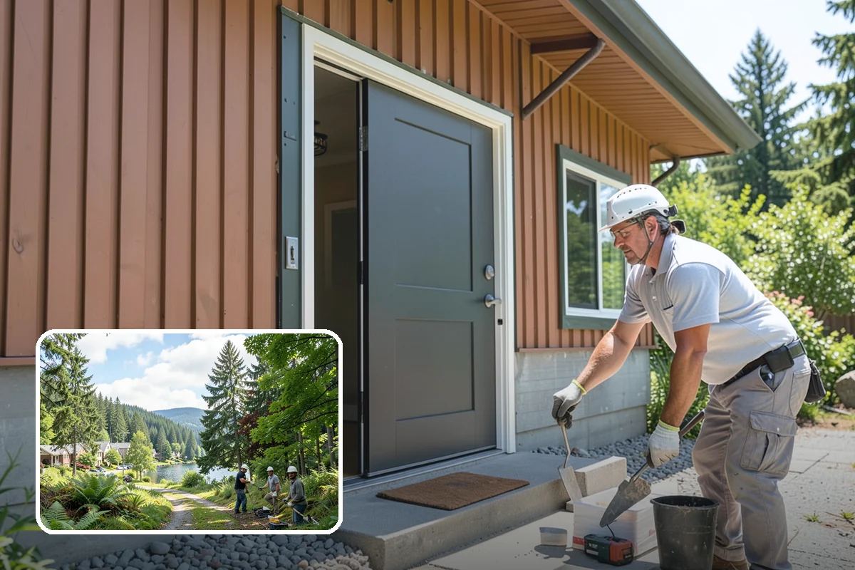 Casement Window Installation in Lake Forest Park, King County, WA - Tight seal that excels at blocking drafts and rain