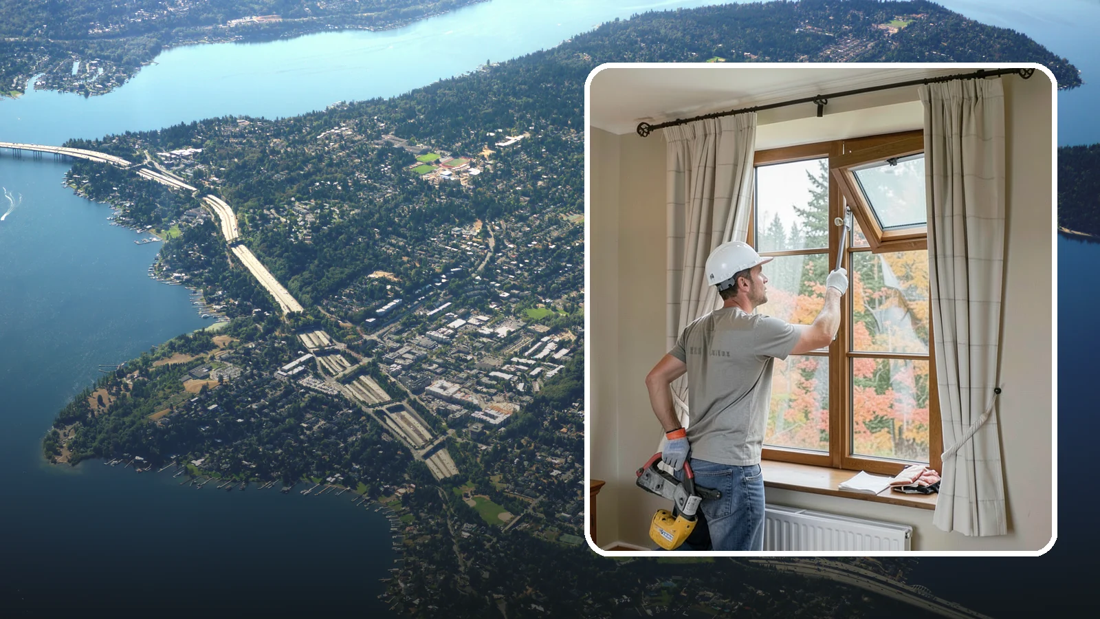Casement Window Installation in Mercer Island, King County, WA - Installing crank-out casement windows that seal tightly and catch the breeze on mild PNW days.
