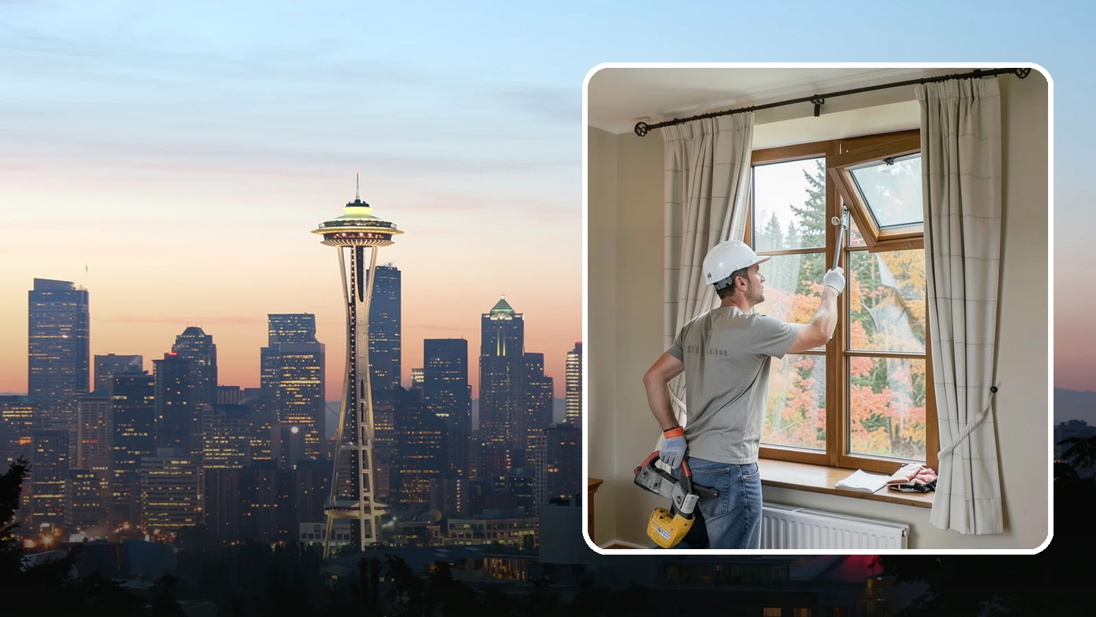 Casement Window Installation in Seattle, King County, WA - Installing crank-out casement windows that seal tightly and catch the breeze on mild PNW days.