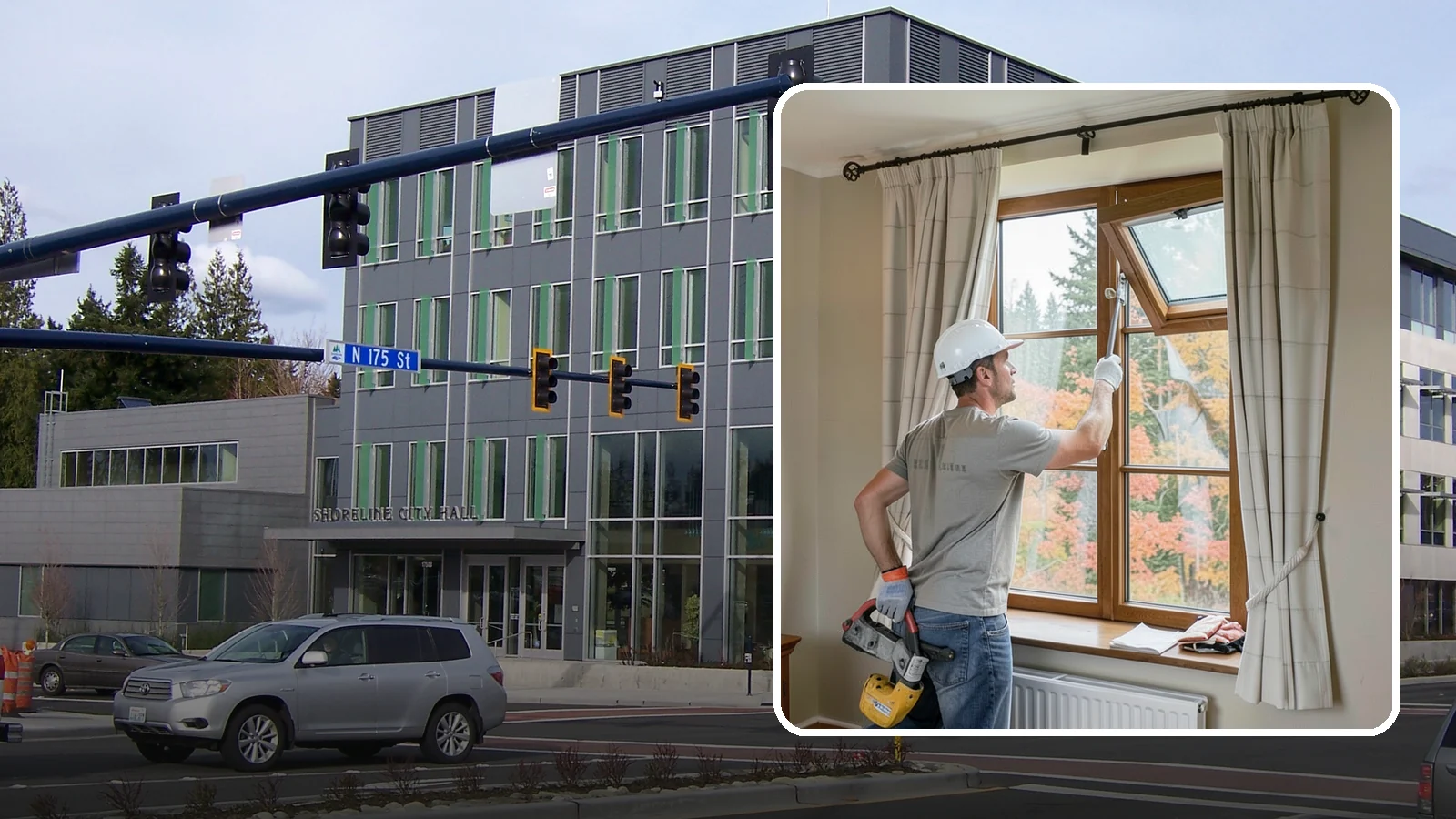 Casement Window Installation in Shoreline, King County, WA - Installing crank-out casement windows that seal tightly and catch the breeze on mild PNW days.