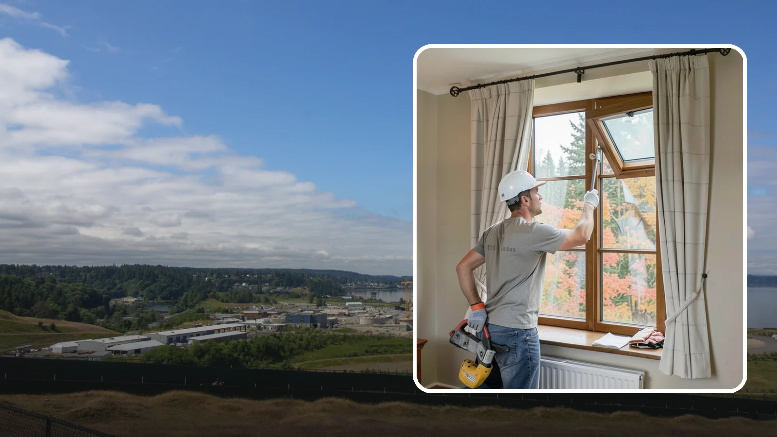 Casement Window Installation in University Place, Pierce County, WA - Installing crank-out casement windows that seal tightly and catch the breeze on mild PNW days.