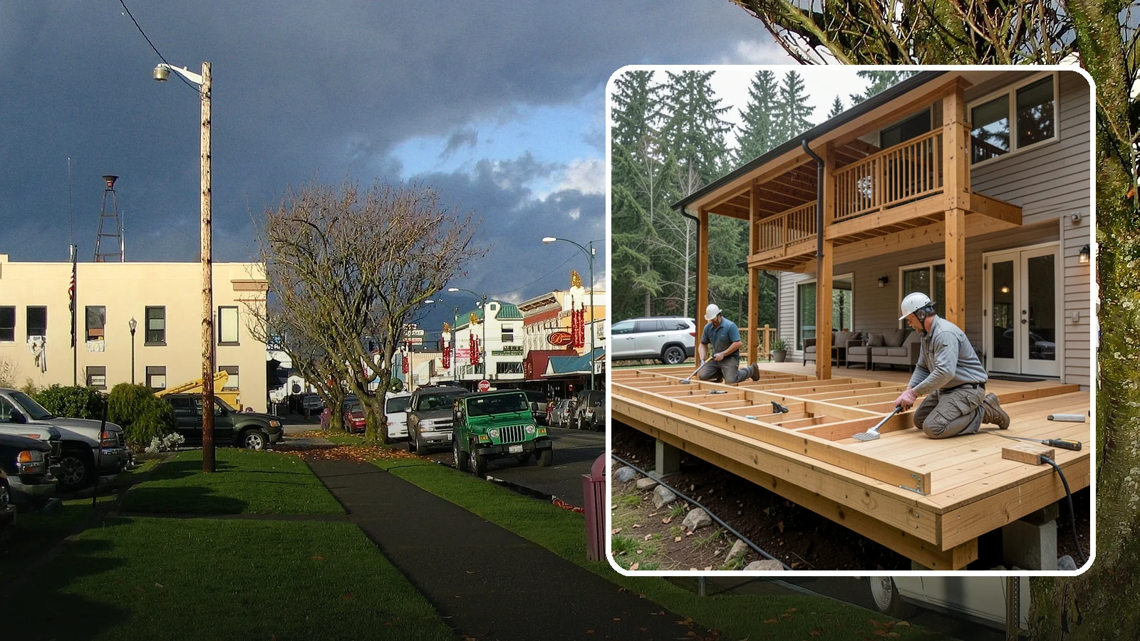 Cedar Deck Installation in Arlington, Snohomish County, WA - Naturally rot-resistant cedar decking that brings classic Pacific Northwest warmth to your outdoor space.