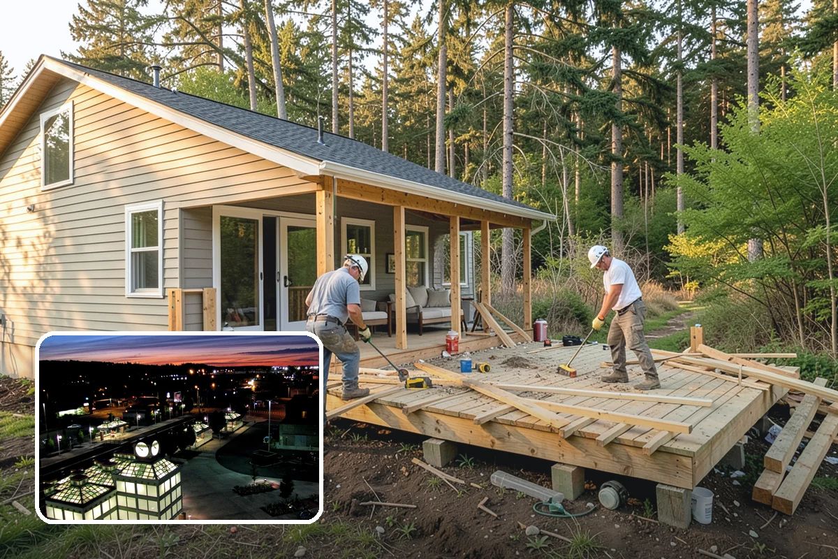 Cedar Deck Installation in Auburn, King County, WA - Naturally resists rot and insects thanks to cedar's oils